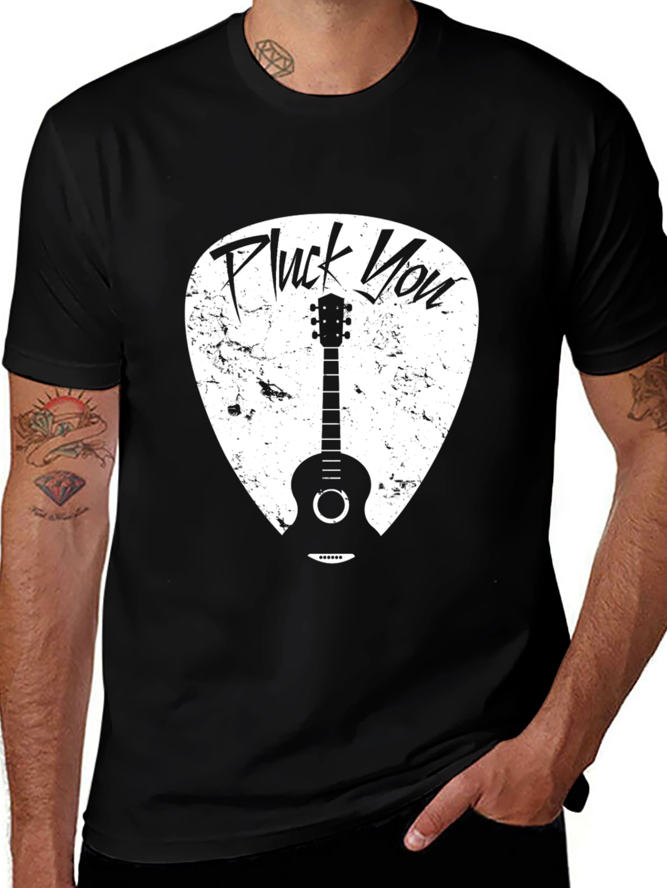 Variant 22 of Pluck You Guitar T-Shirt - Music Lover Tee