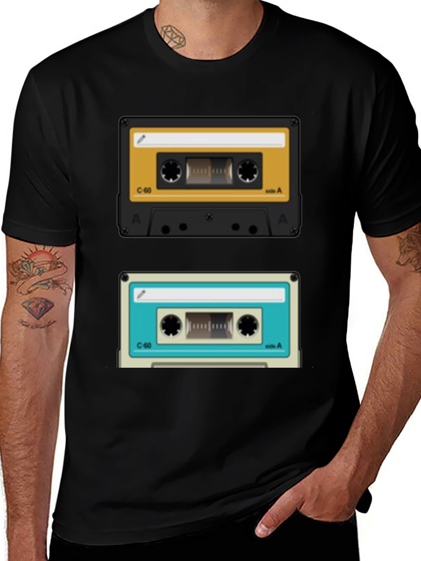 Variant 21 of Retro Cassette Tape T-Shirt - Vintage Style