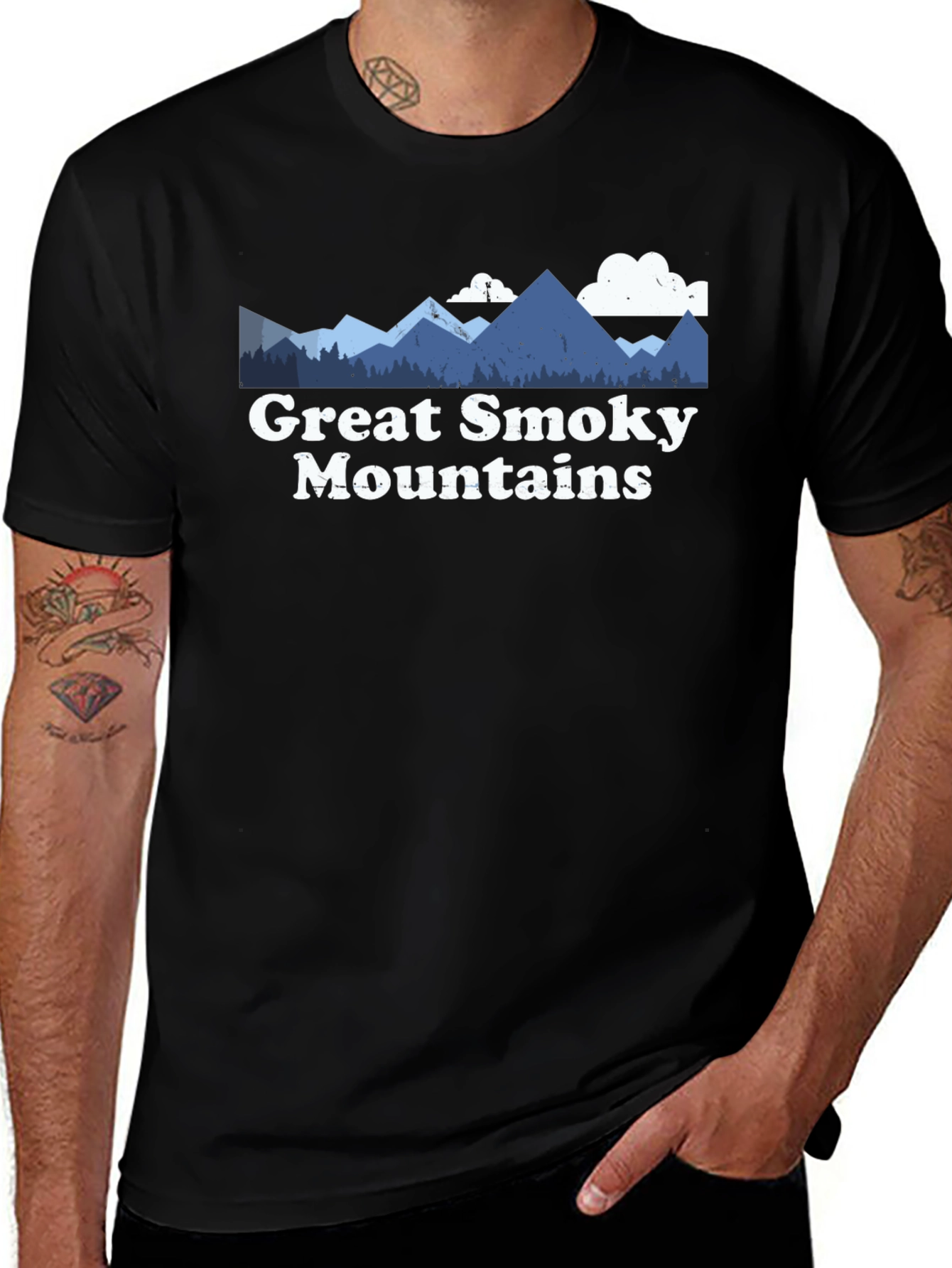Variant 25 of Great Smoky Mountains Graphic Tee - Black