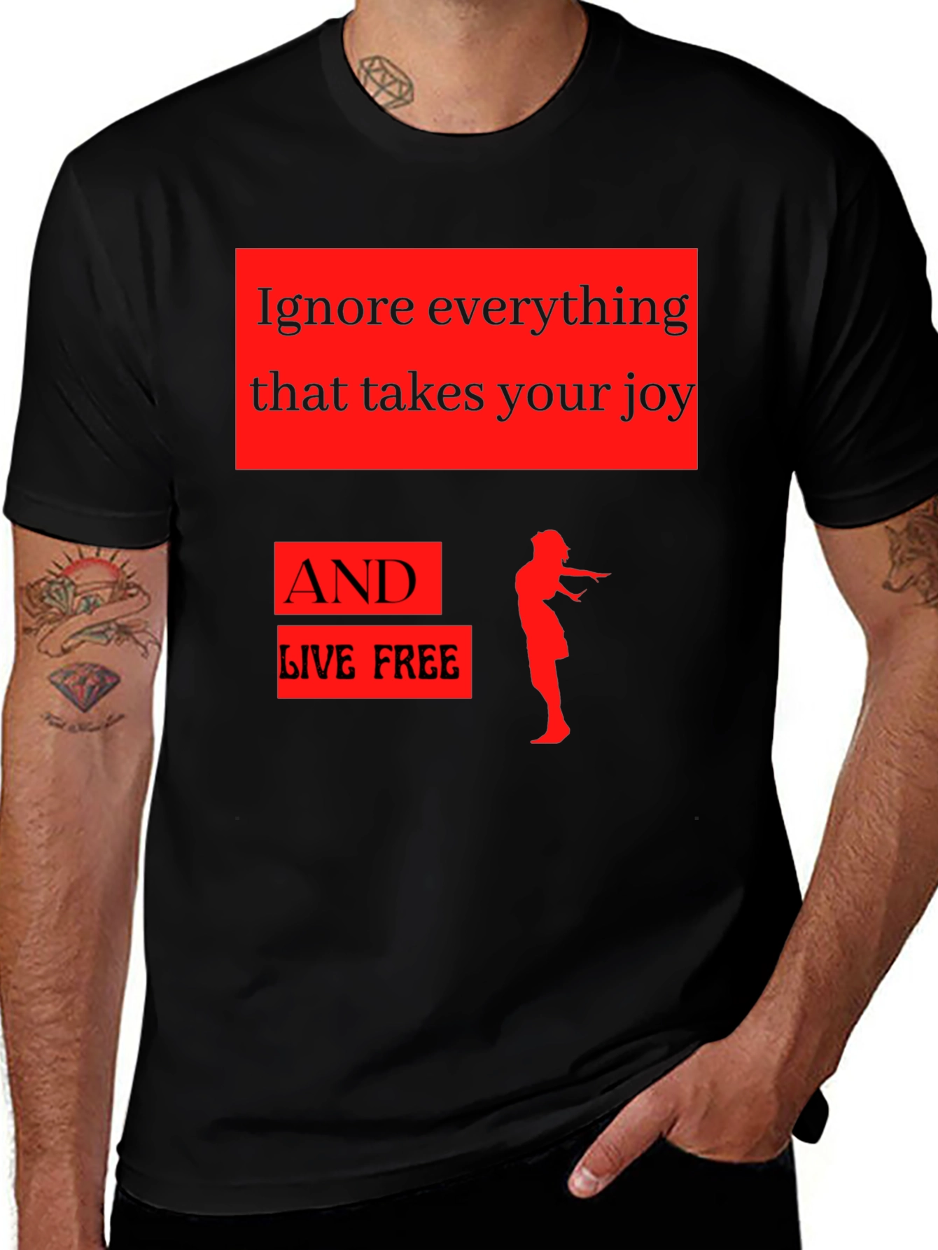 Variant 22 of Ignore Everything T-Shirt - Inspirational Graphic Tee