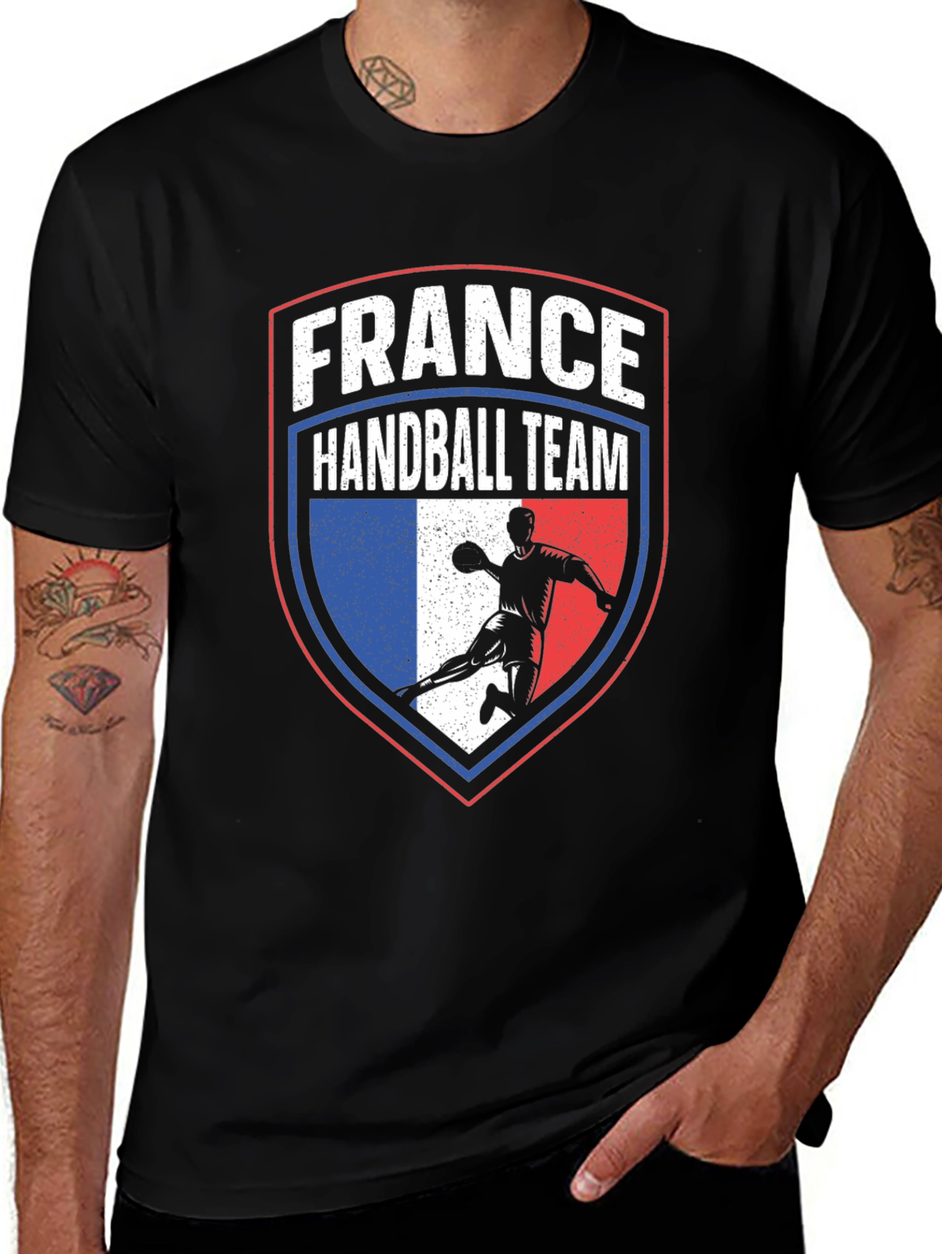 France Handball Team T-Shirt - Black