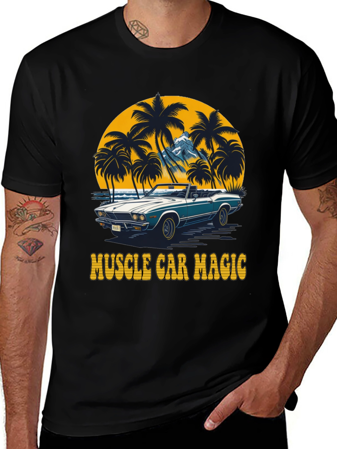 Muscle Car Magic T-Shirt Retro Design Tee