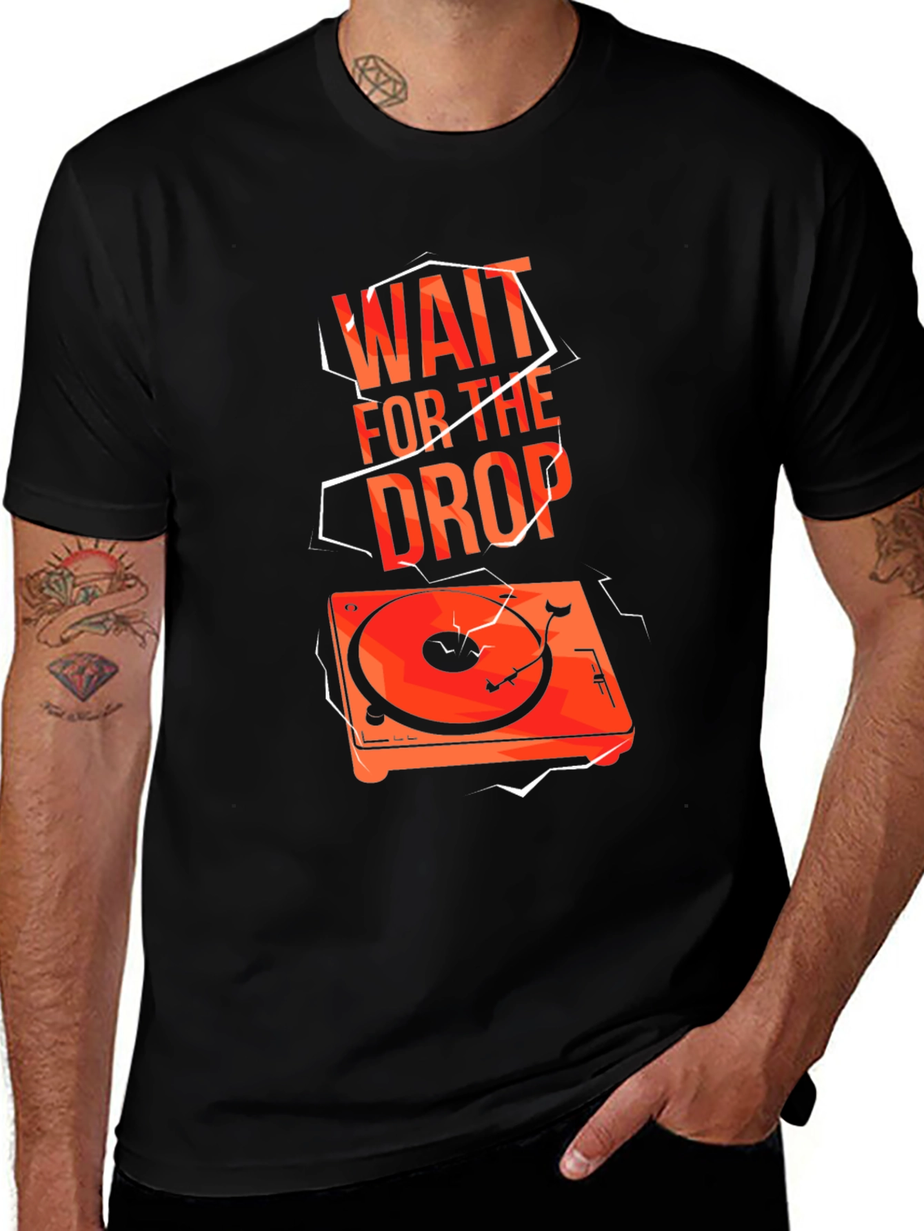 Variant 27 of Wait For The Drop DJ Graphic T-Shirt