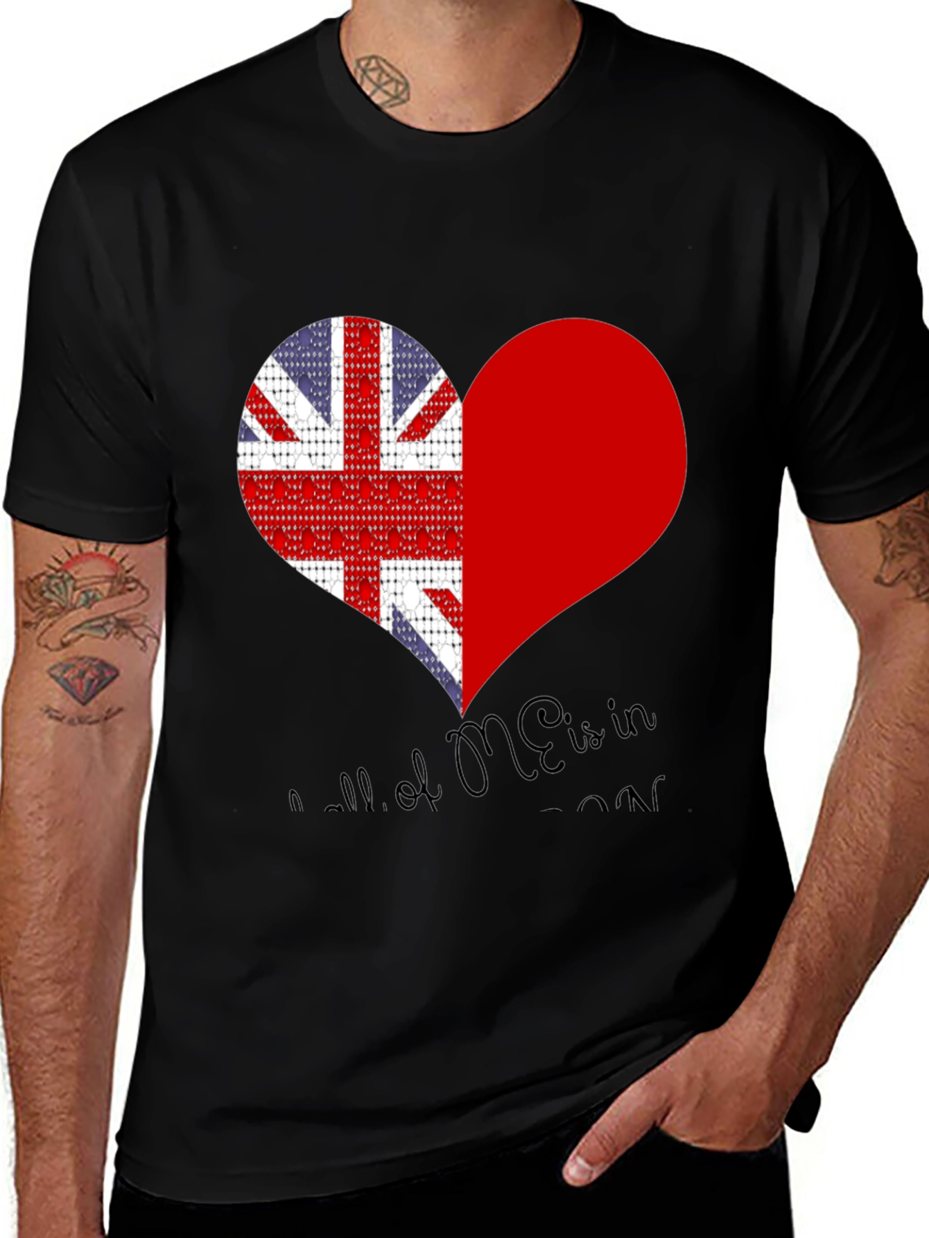 Variant 20 of Union Jack Heart T-Shirt