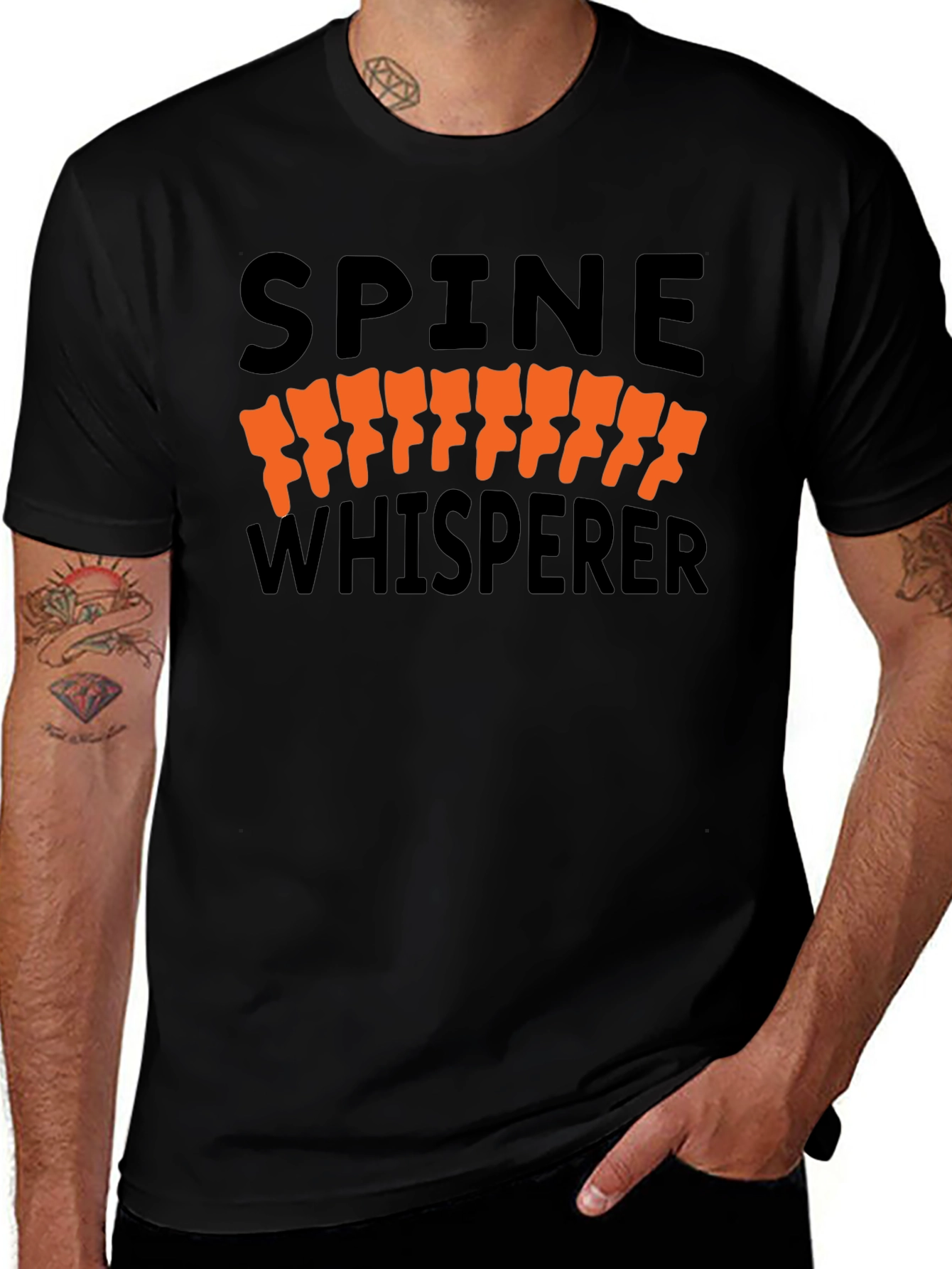Variant 4 of Spine Whisperer Black T-Shirt