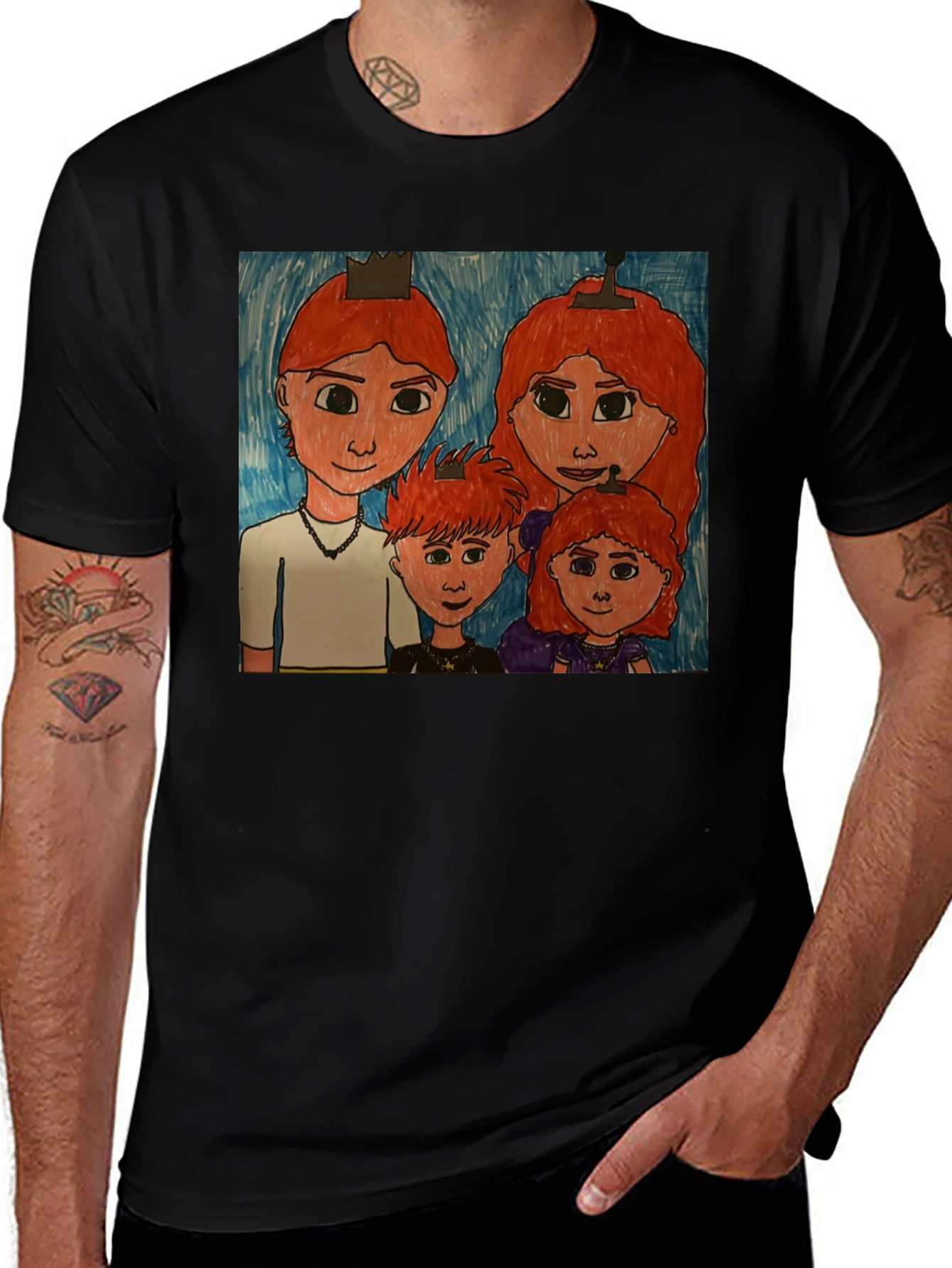 Family Portrait T-Shirt - Unique Graphic Tee