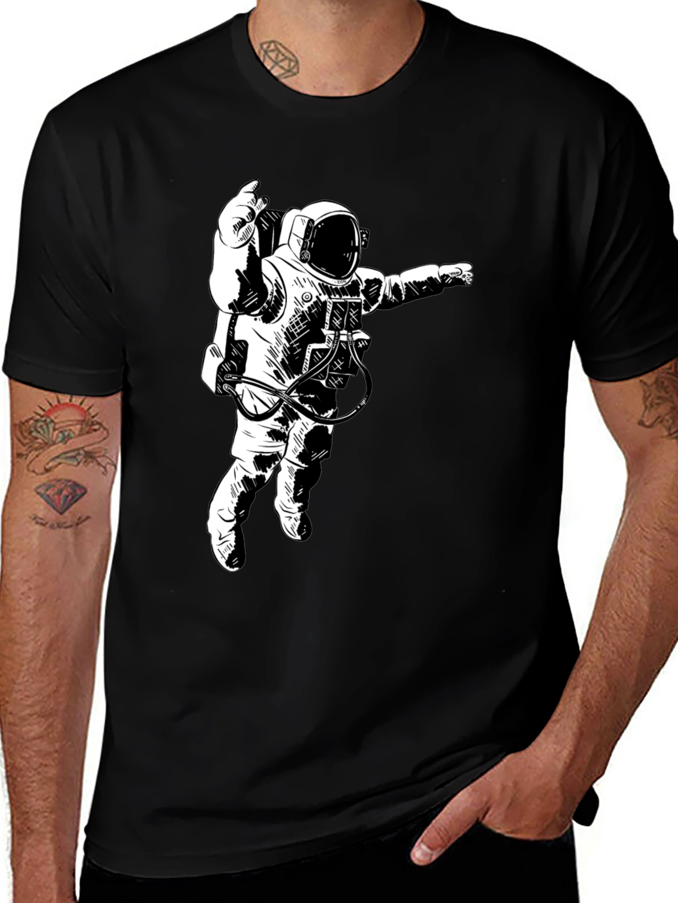 Variant 25 of Astronaut Graphic T-Shirt - Space Explorer Tee