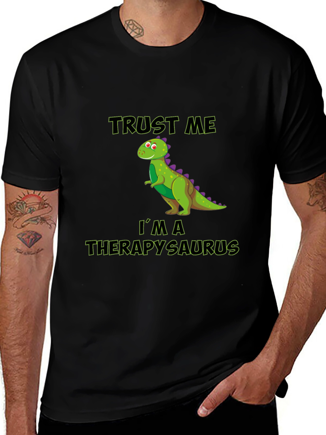 Variant 8 of Therapysaurus T-Shirt - Funny Dinosaur Therapist Tee