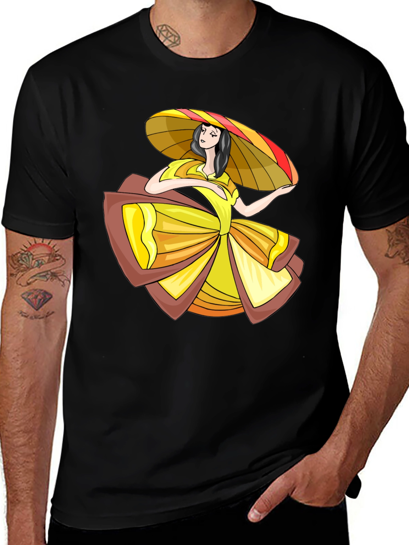 Variant 7 of Folklorico Dancer Graphic Tee - Stylish Comfort