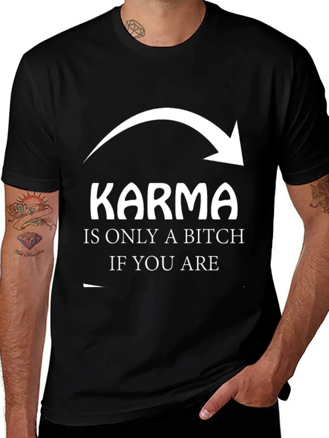 Variant 4 of Karma Sarcastic Graphic T-Shirt - Unisex
