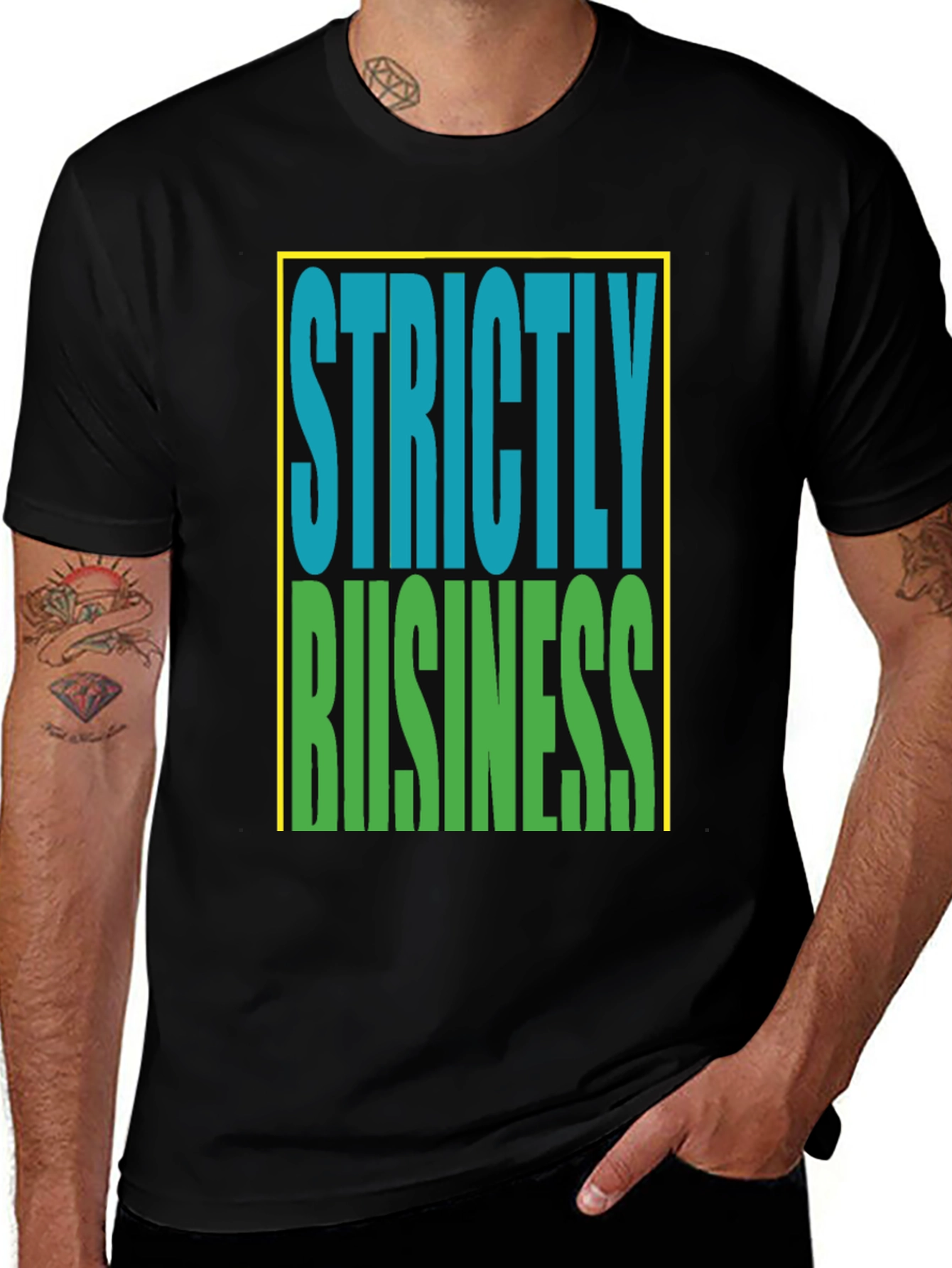 Variant 21 of Strictly Business Graphic Tee - Classic Style