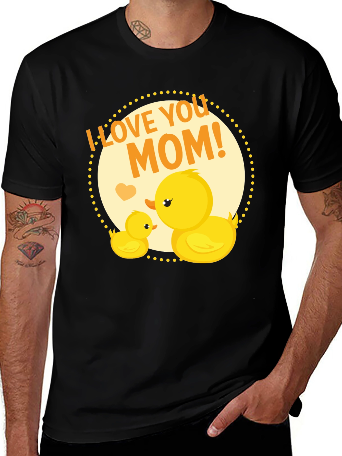 Variant 8 of I Love You Mom Duckling T-Shirt - Mother's Day Gift