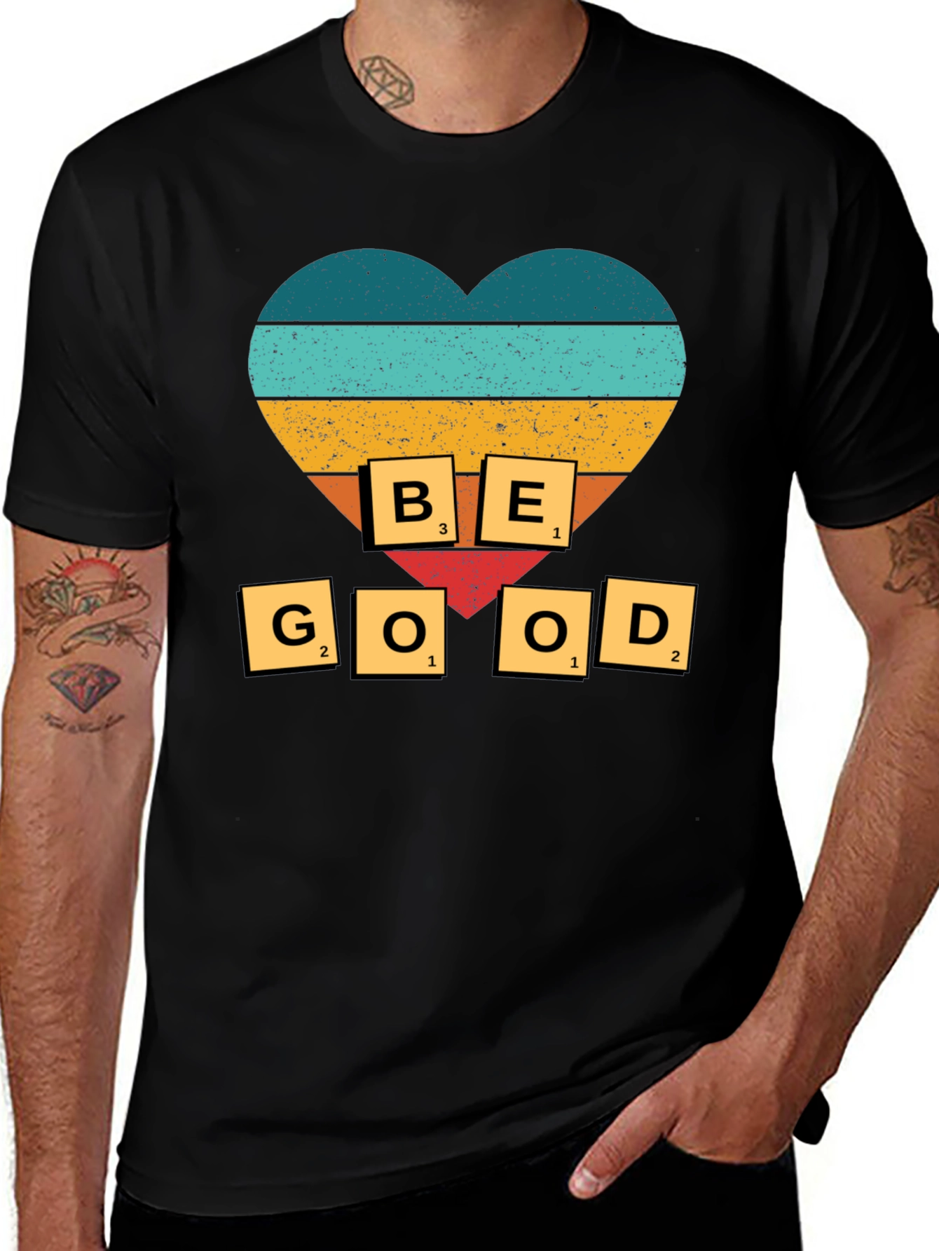 Variant 5 of Be Good T-Shirt - Heart Design