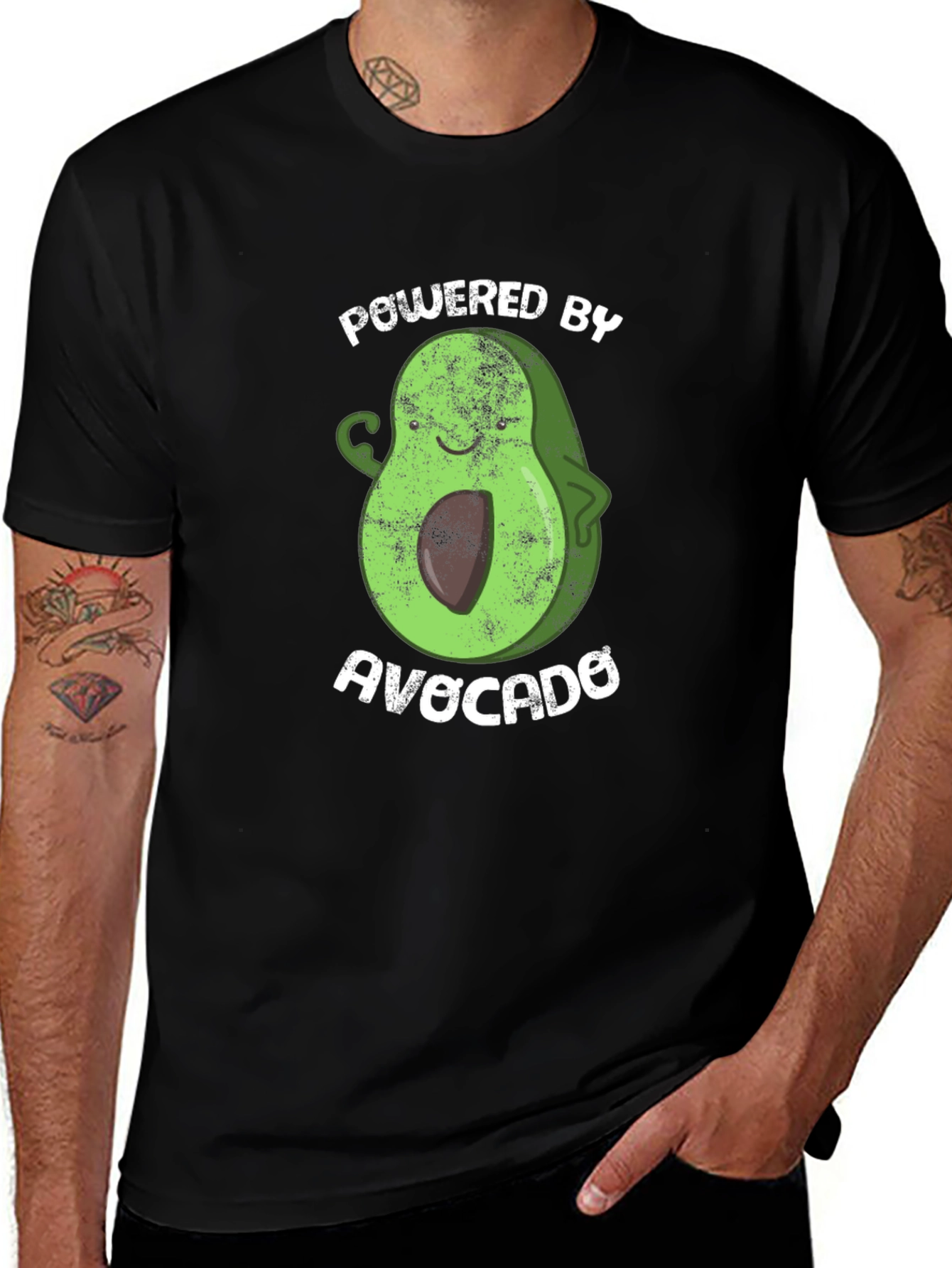 Variant 7 of Powered by Avocado Graphic T-Shirt