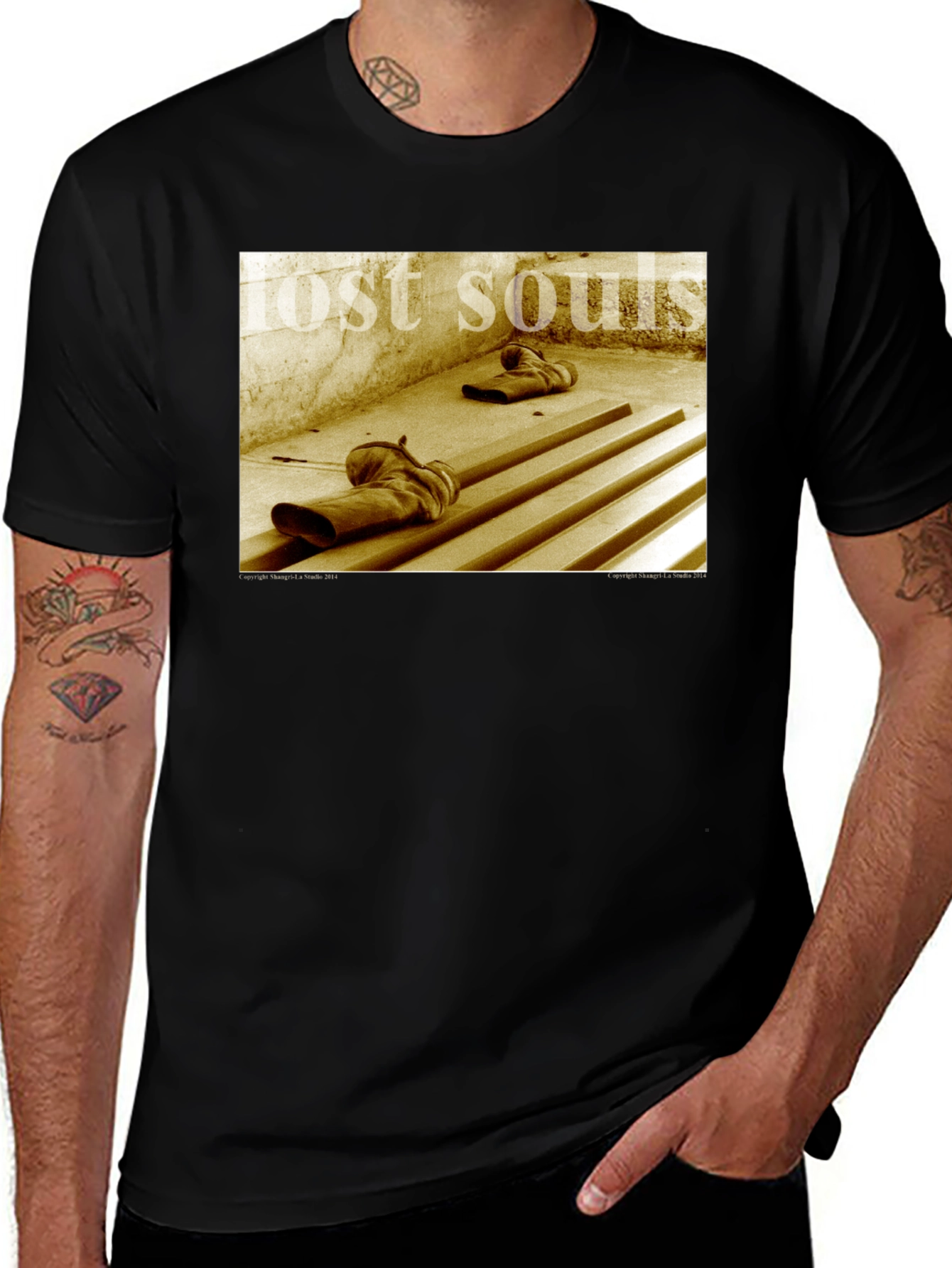 Variant 16 of Lost Souls Graphic Tee - Distressed Print
