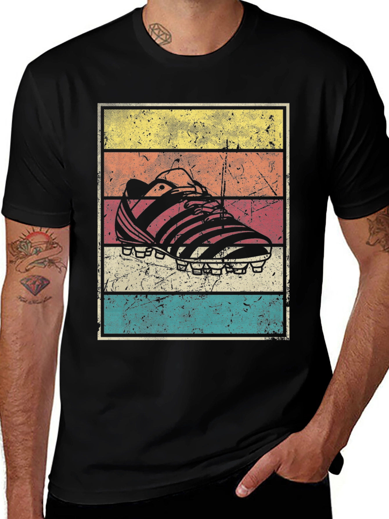 Variant 16 of Retro Soccer Cleat Graphic T-Shirt