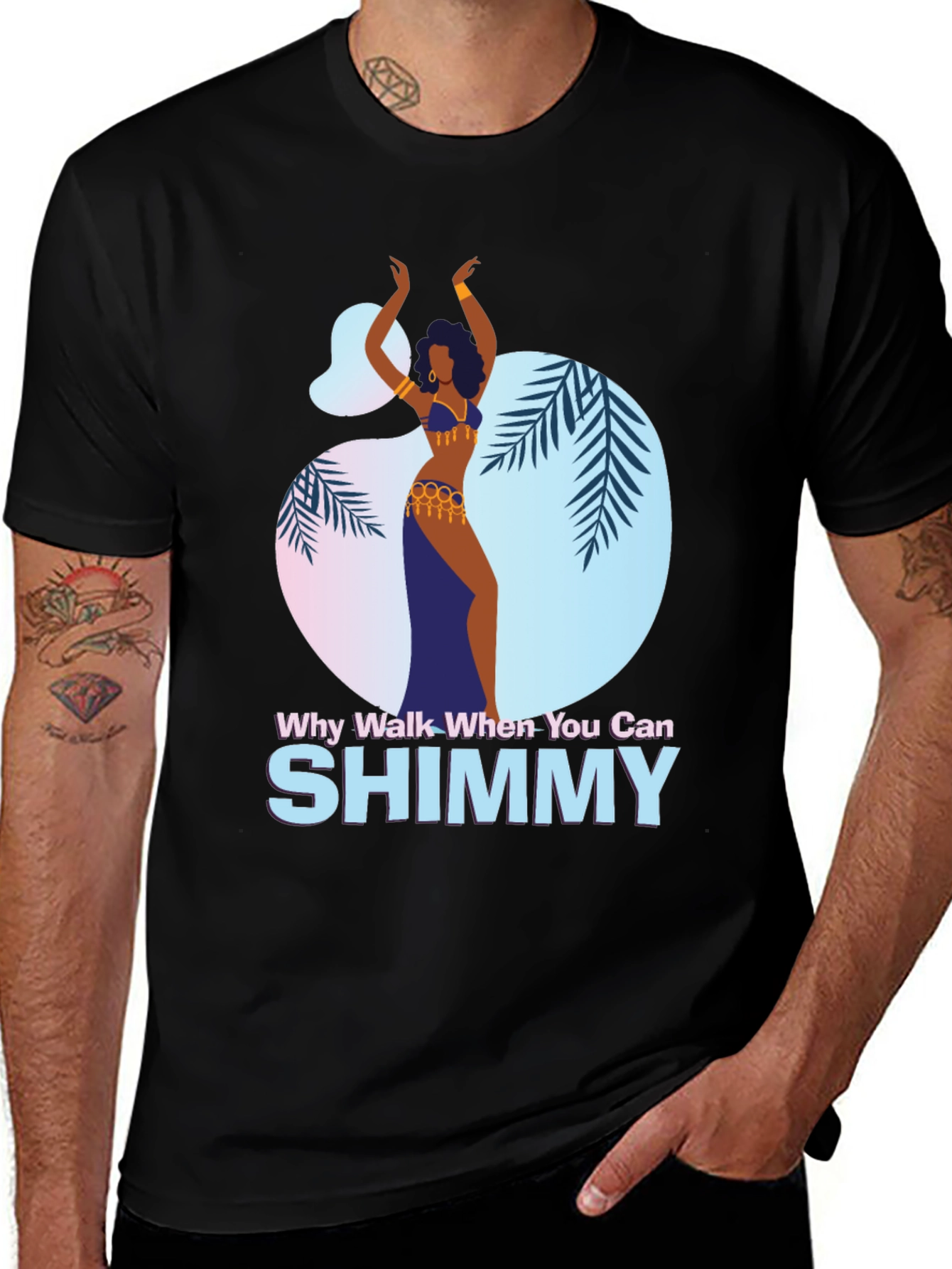 Variant 2 of Shimmy Dance Graphic Tee - Why Walk When You Can Shimmy