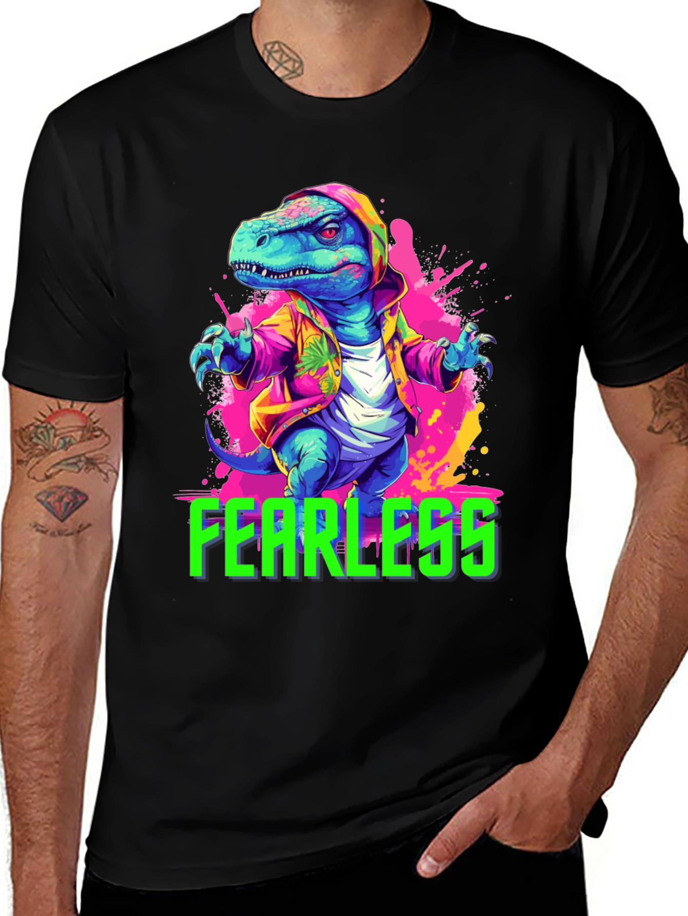 Fearless Dinosaur Graphic Tee