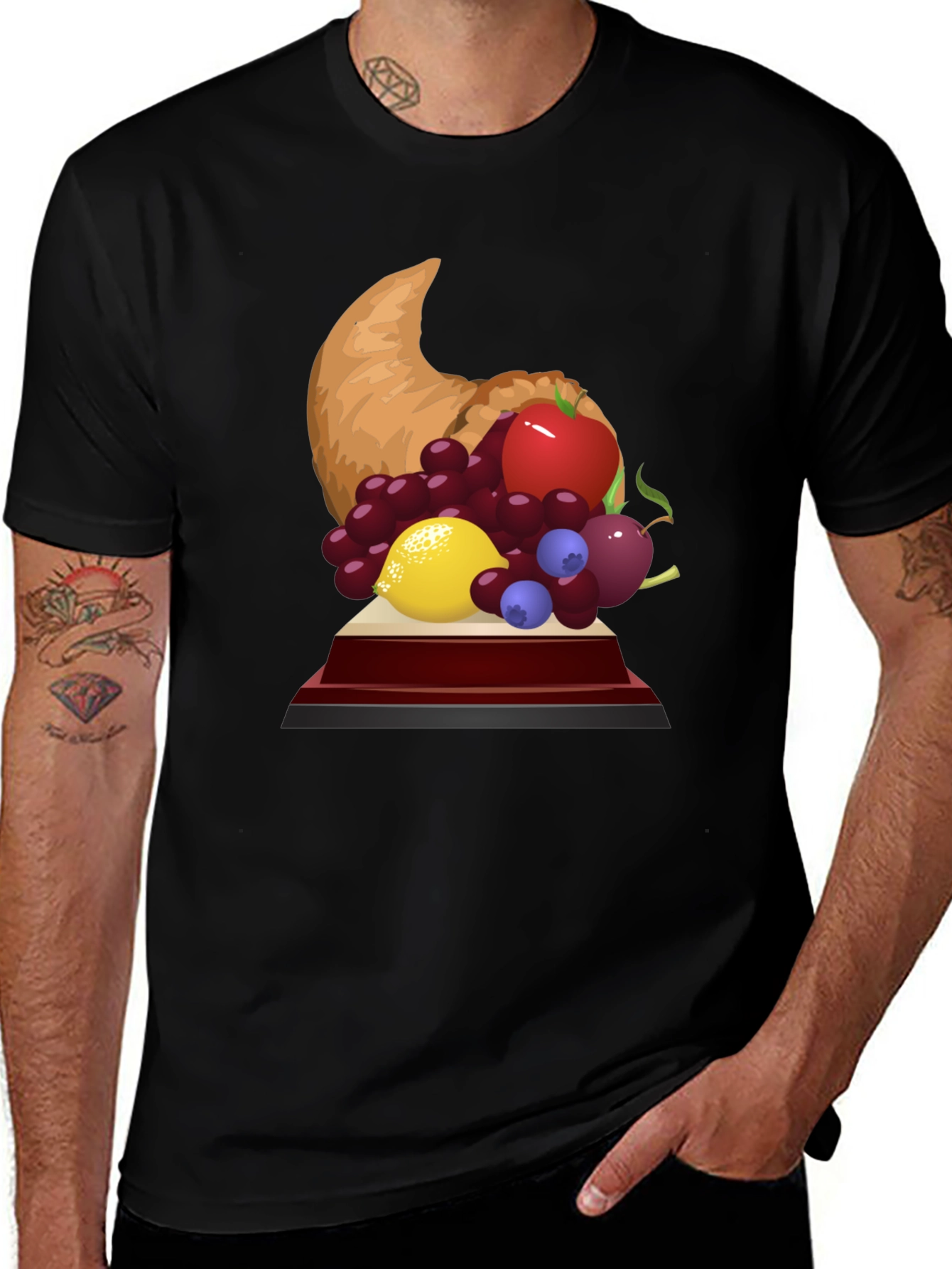 Variant 20 of Cornucopia Graphic Tee - Thanksgiving Style