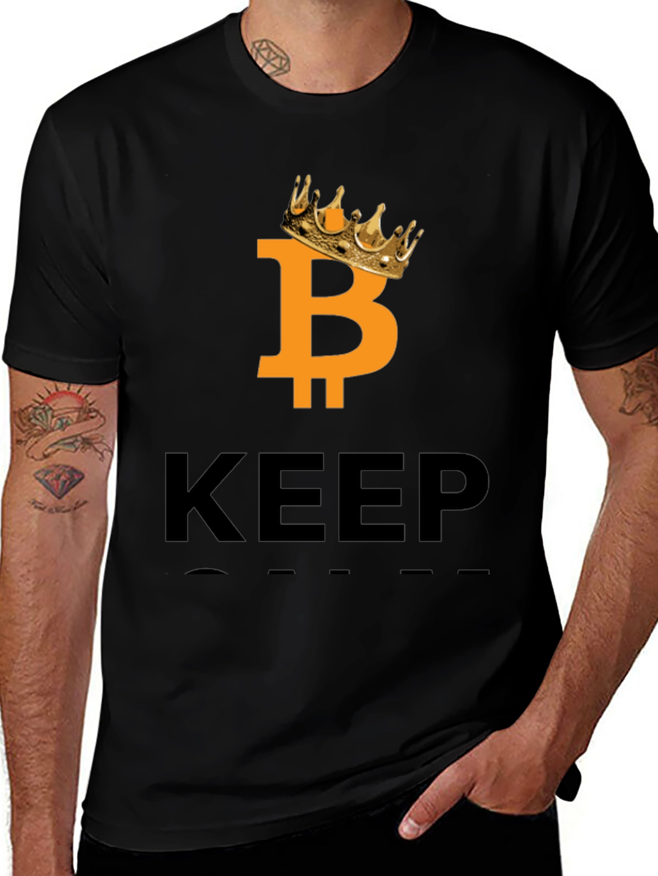 Bitcoin King T-Shirt - Keep Bitcoin Crypto Tee