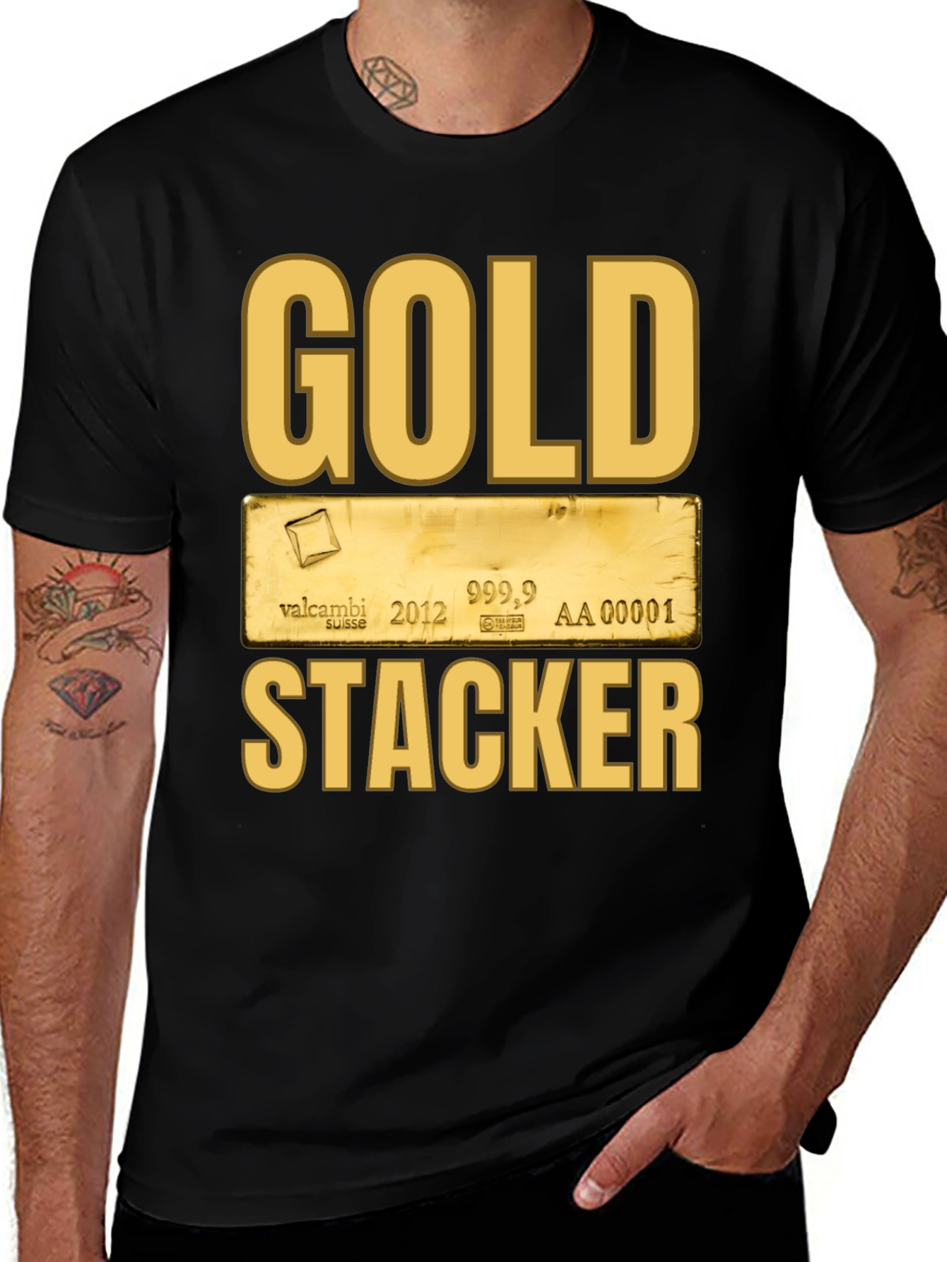 Gold Stacker Graphic Tee
