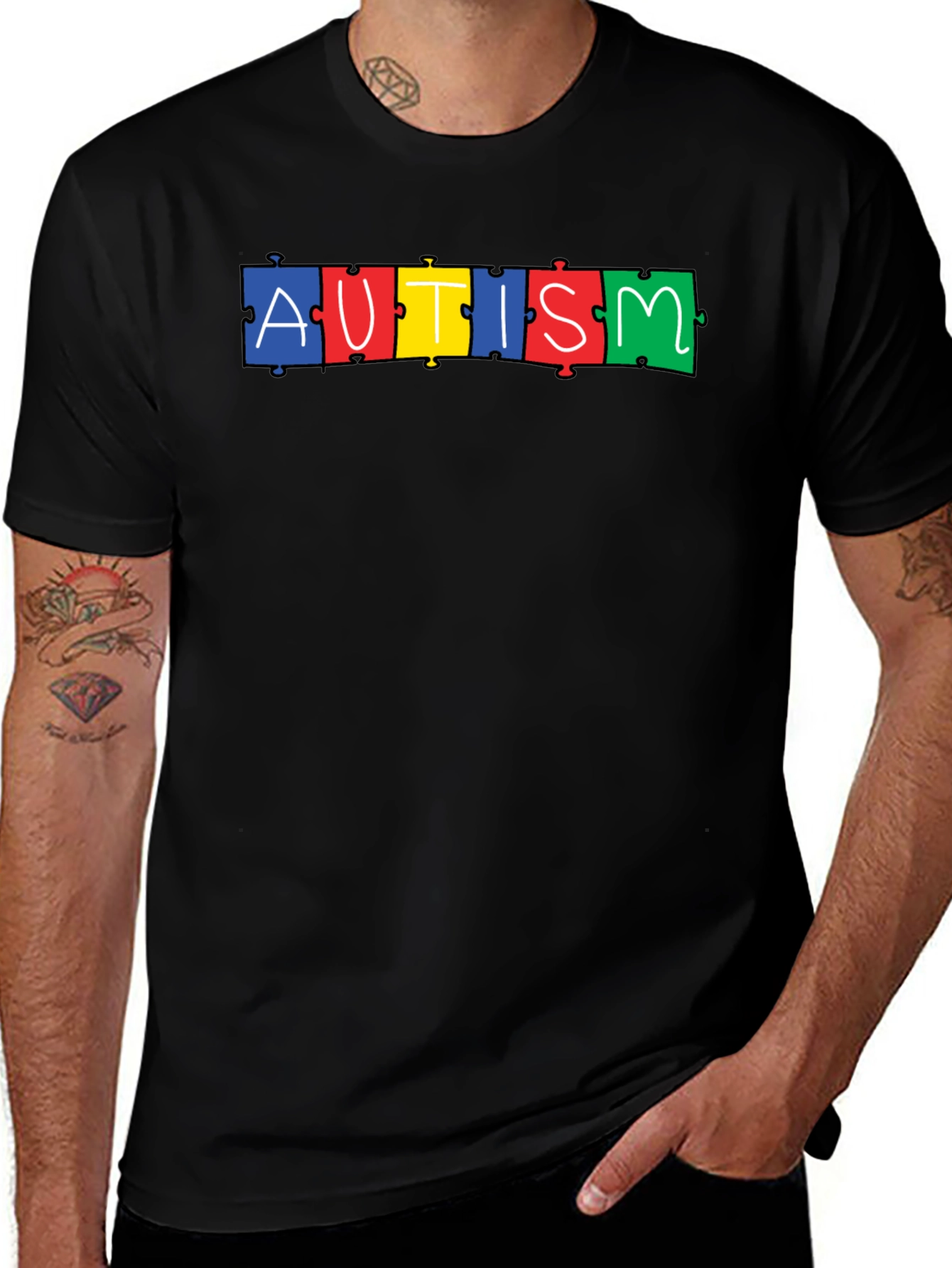 Variant 27 of Autism Awareness Puzzle Piece T-Shirt