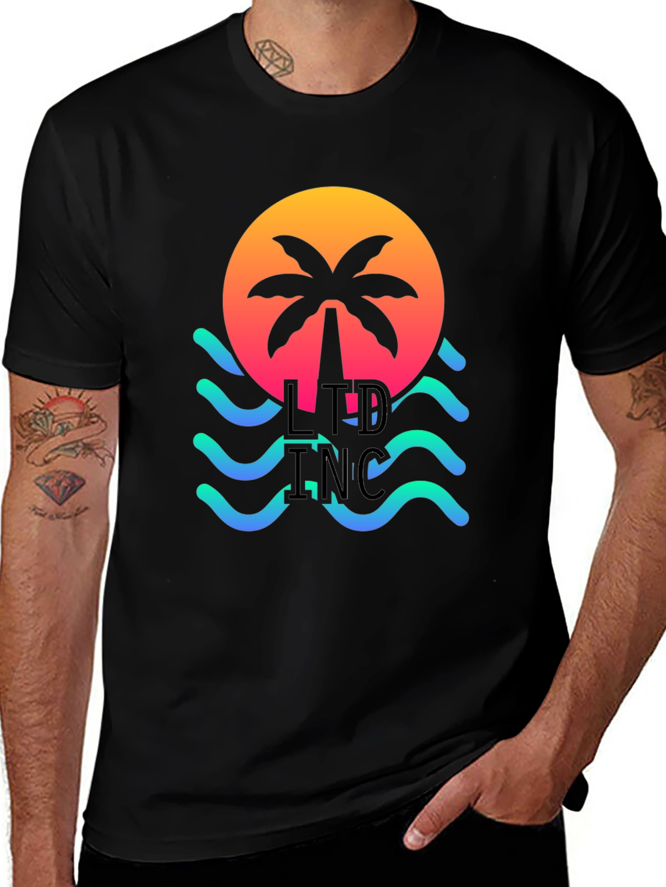 Variant 20 of Sunset Palm Tree LTD INC T-Shirt