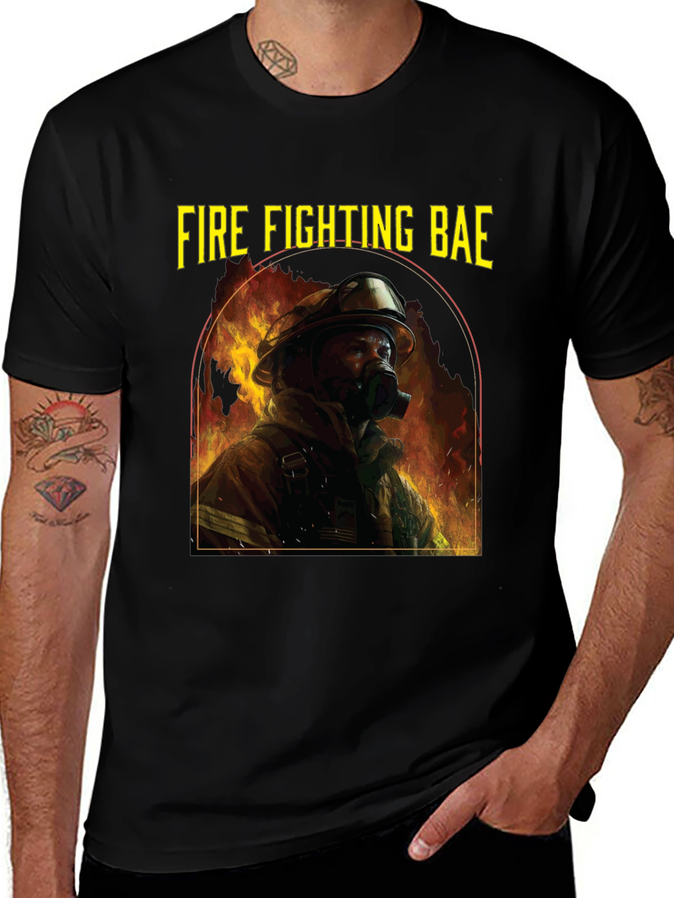 Variant 14 of Fire Fighting Bae Graphic T-Shirt