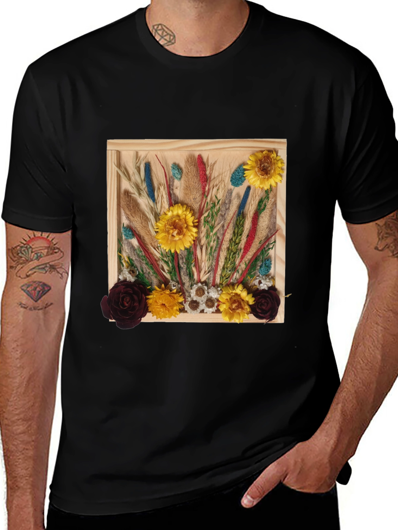 Variant 30 of Floral Framed Art Graphic Tee