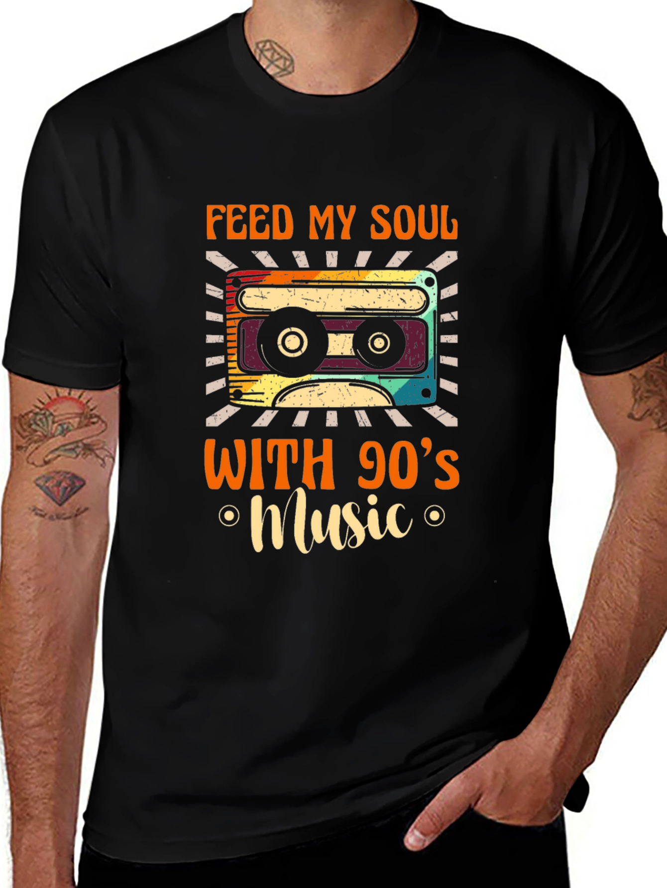 Variant 10 of Retro 90's Music Soul Cassette T-Shirt