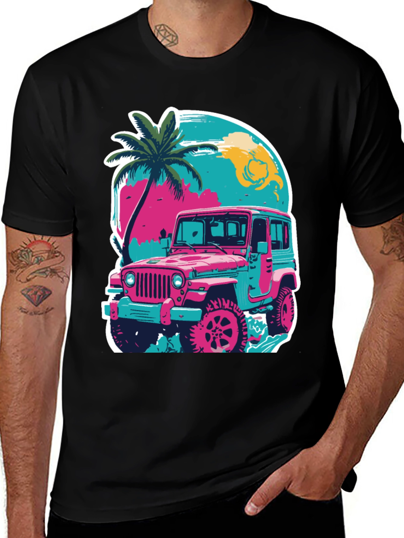 Variant 20 of Retro Jeep T-Shirt: Beach Vibes