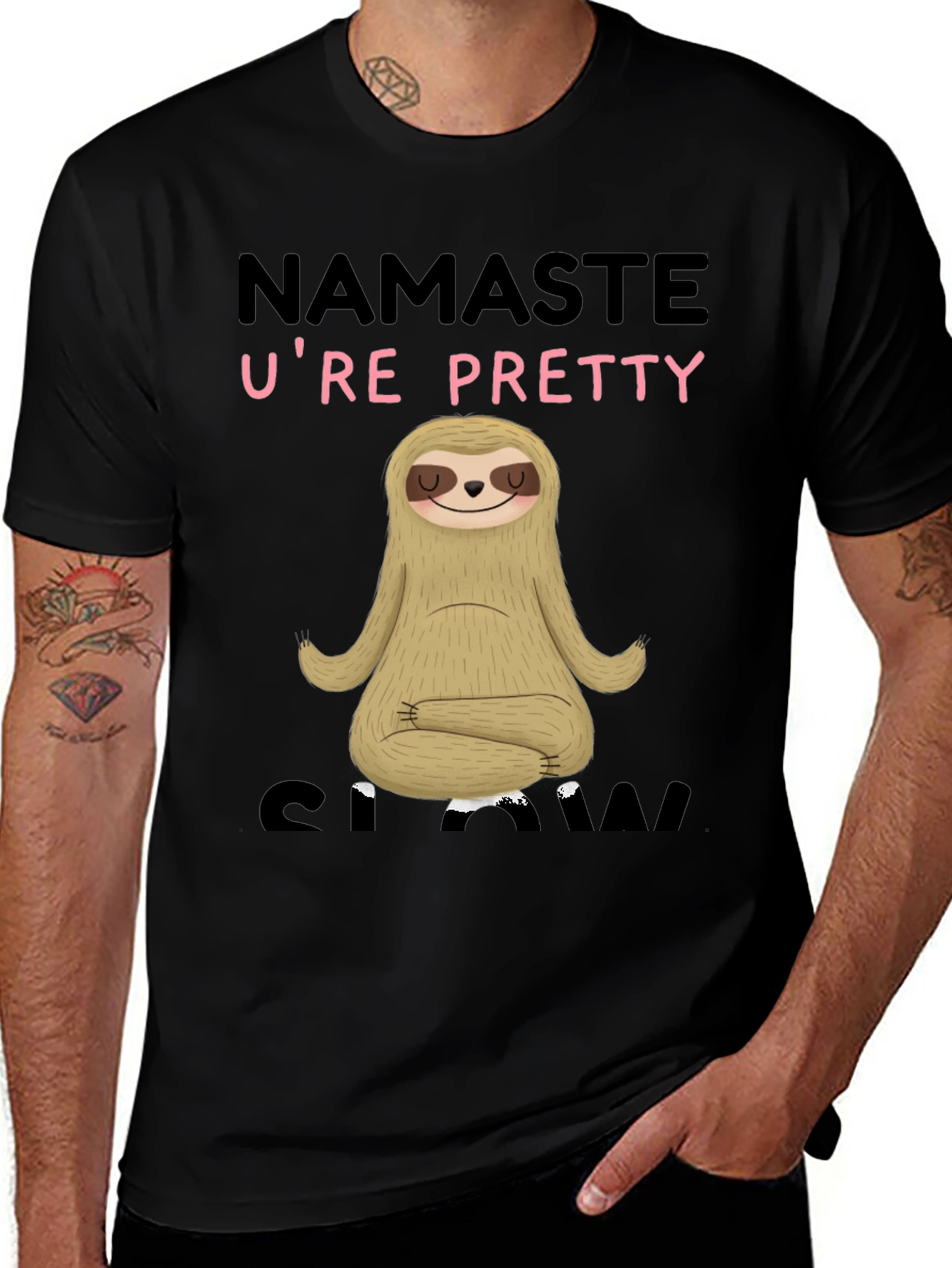 Namaste U're Pretty Sloth T-Shirt - Relaxed Fit