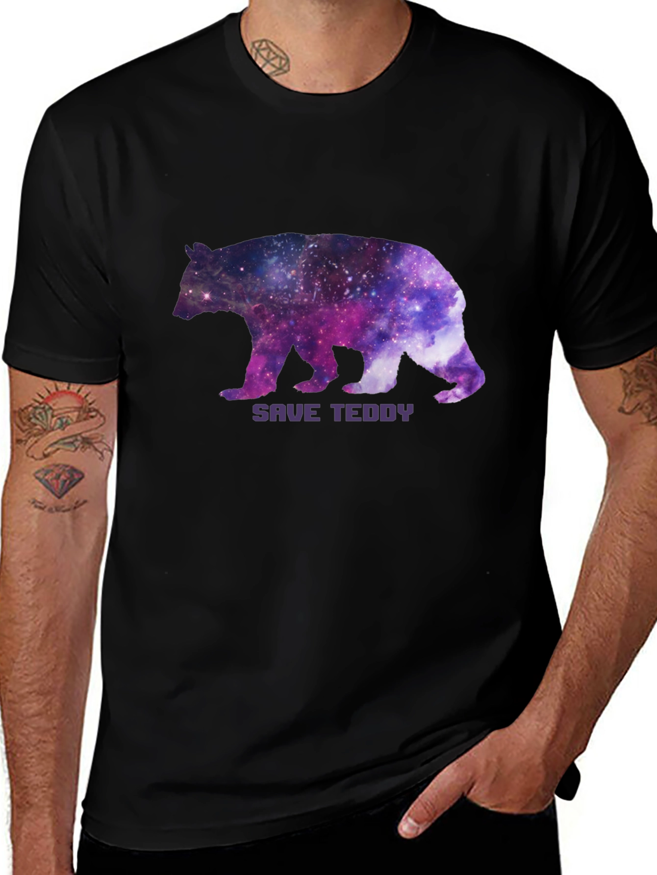 Variant 20 of Save Teddy Bear Galaxy T-Shirt