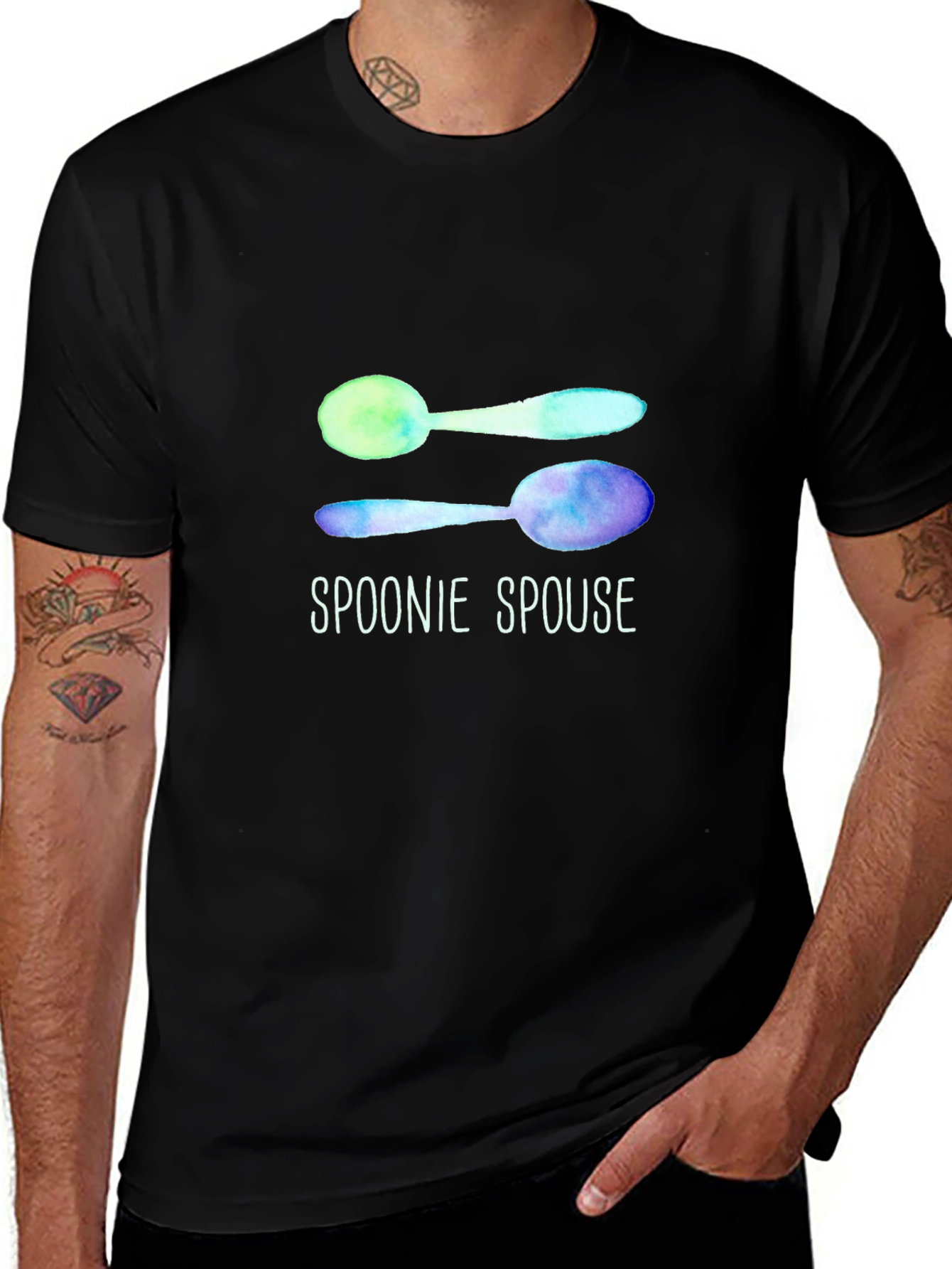 Variant 24 of Spoonie Spouse T-Shirt Spoonie Gift Chronic Illness