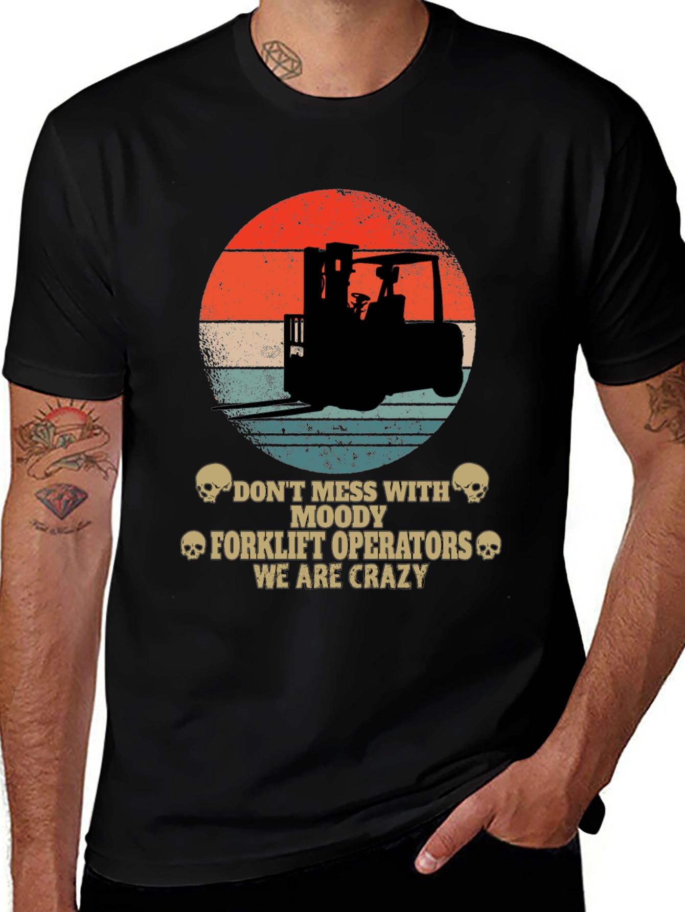 Variant 22 of Moody Forklift Operator Graphic Tee