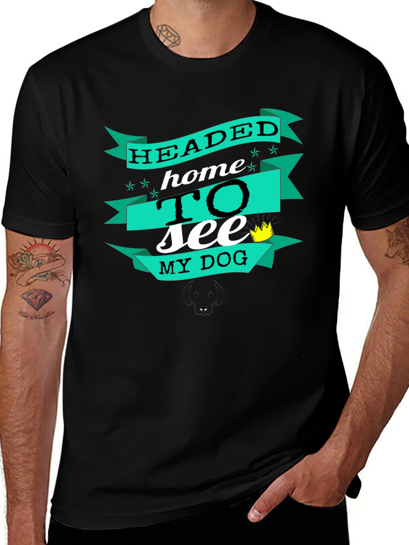 Headed Home to See My Dog Graphic Tee