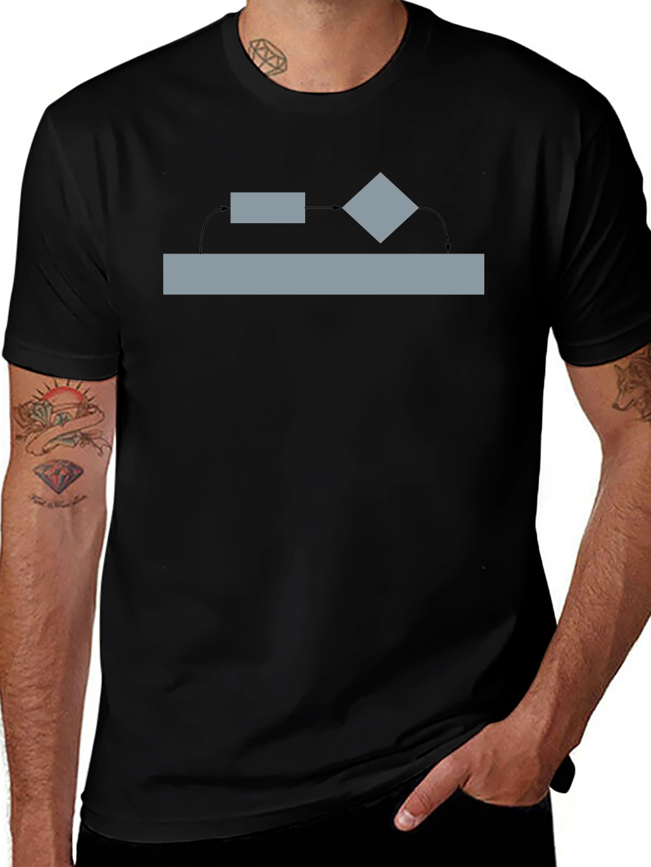 Variant 2 of Flowchart T-Shirt - Programmer Tee