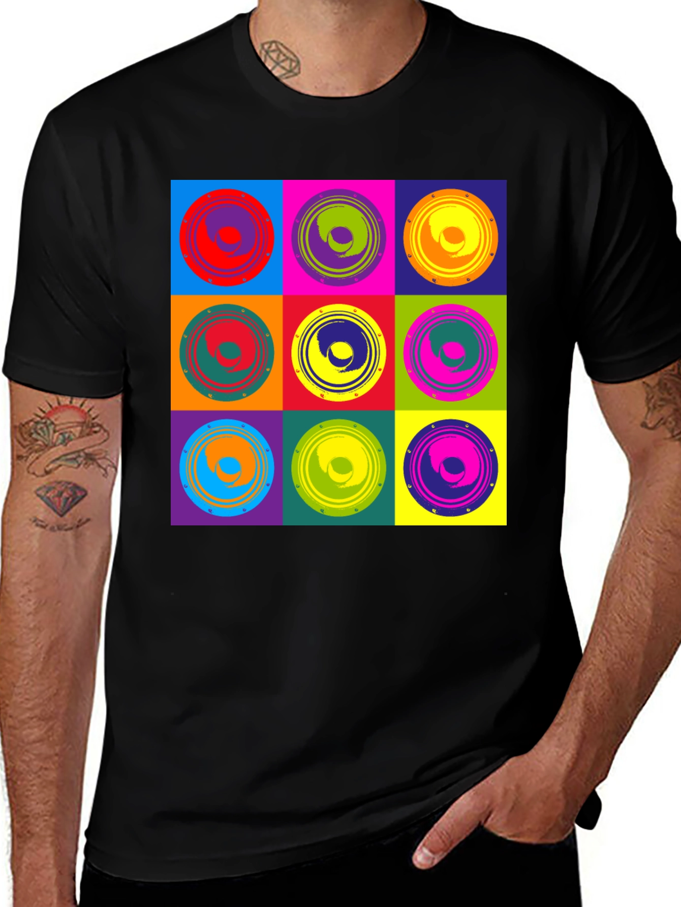 Variant 27 of Retro Pop Art Speaker Graphic Tee