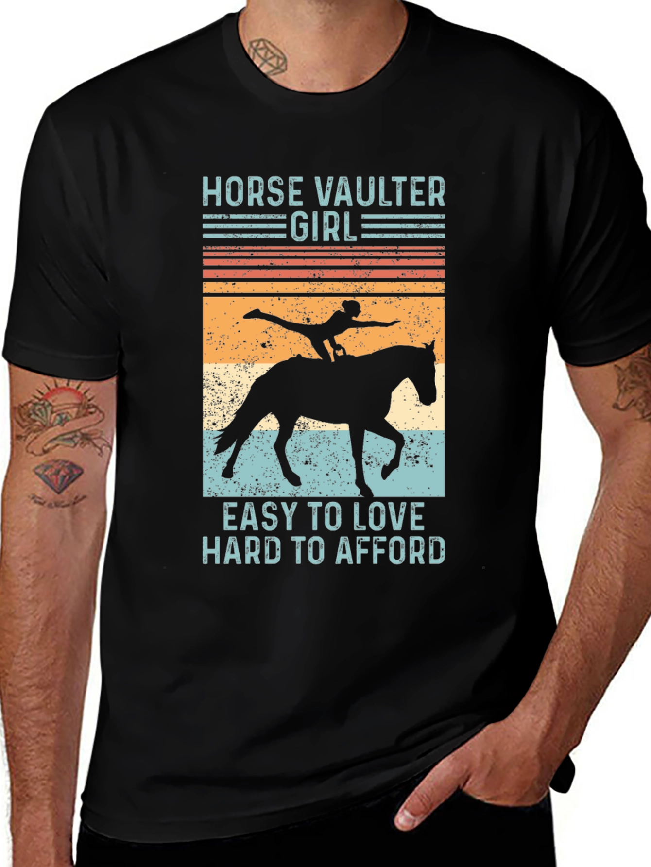 Variant 27 of Horse Vaulter Girl Graphic Tee