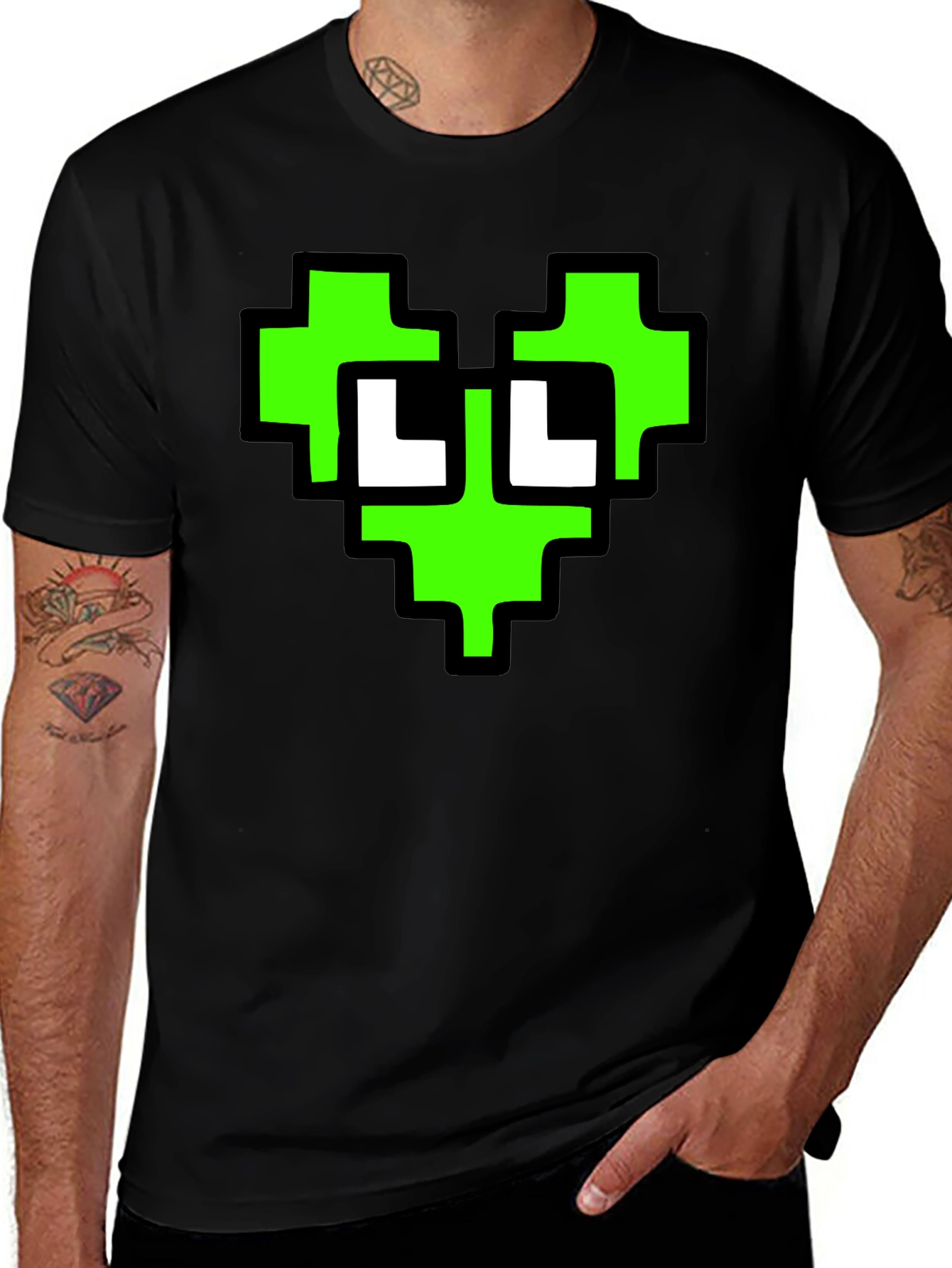 Variant 21 of Pixel Heart T-Shirt - Gamer Style Tee