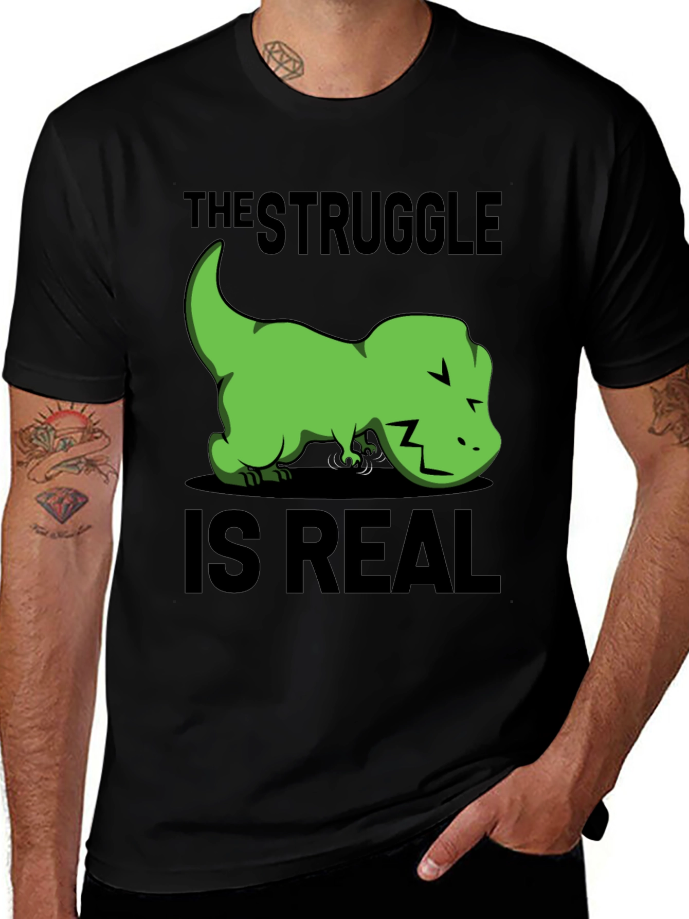 Variant 4 of Struggle is Real T-Rex Graphic T-Shirt