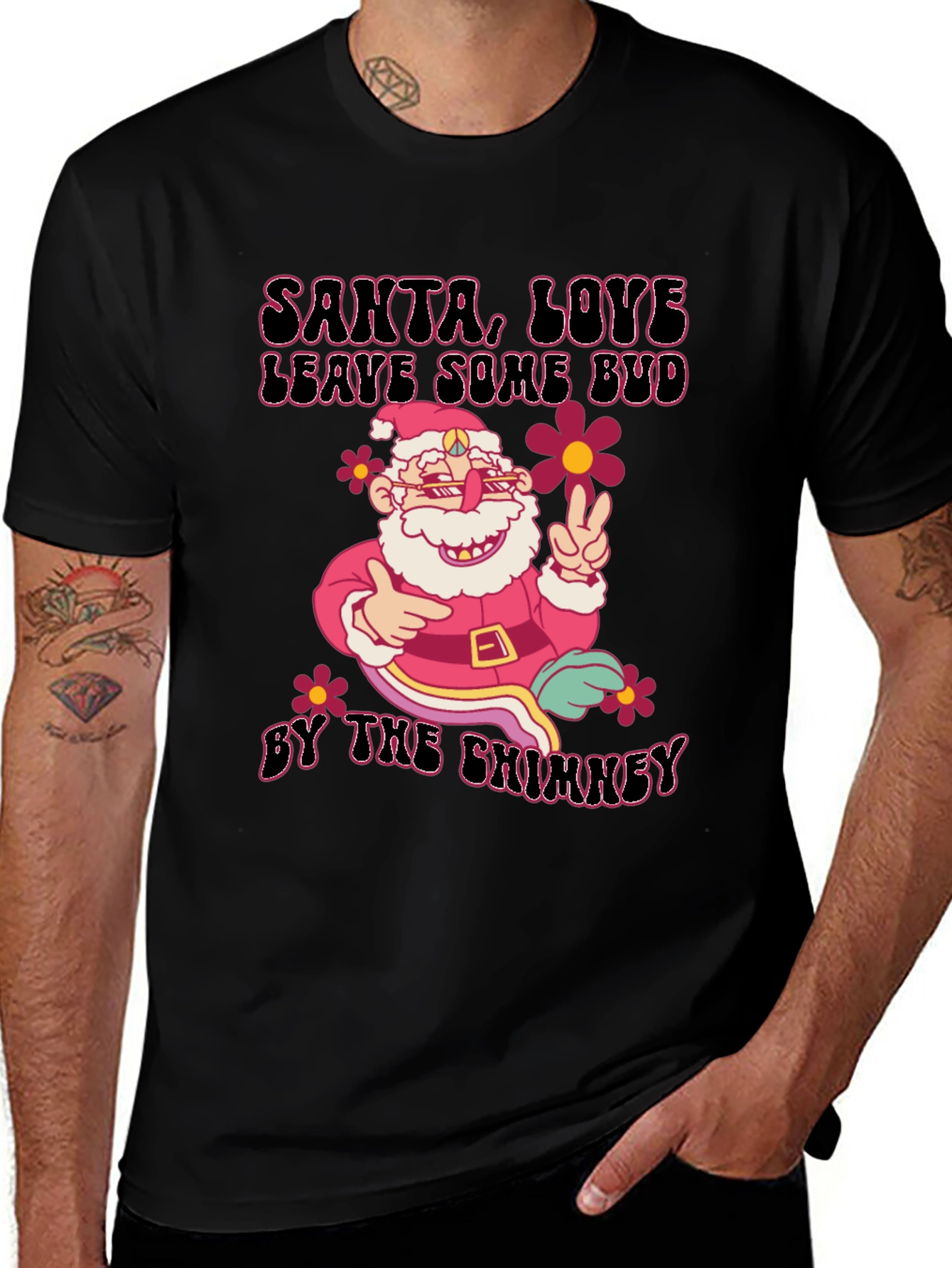 Santa, Love, Leave Some Bud T-Shirt