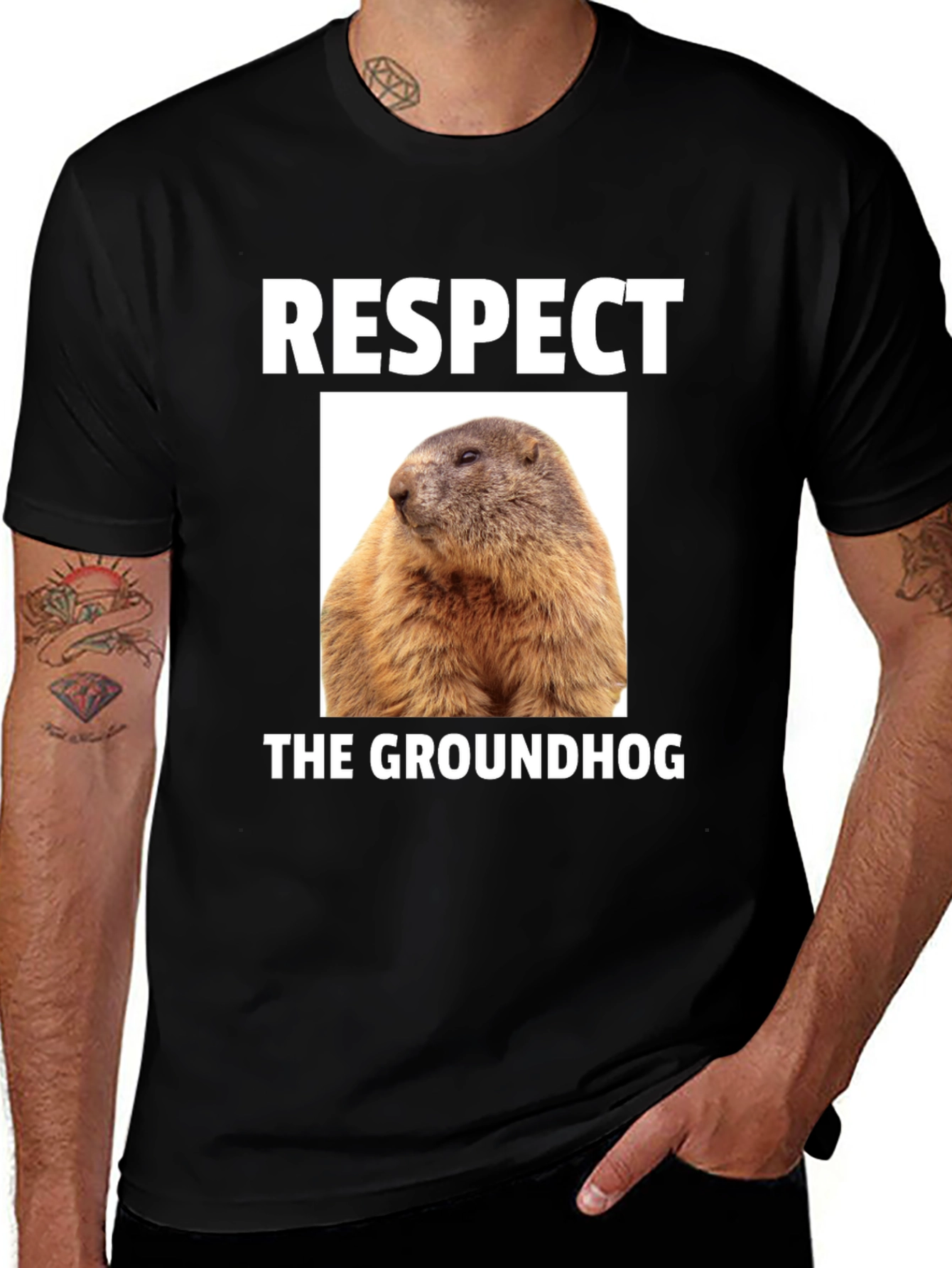 Variant 10 of Respect the Groundhog T-Shirt