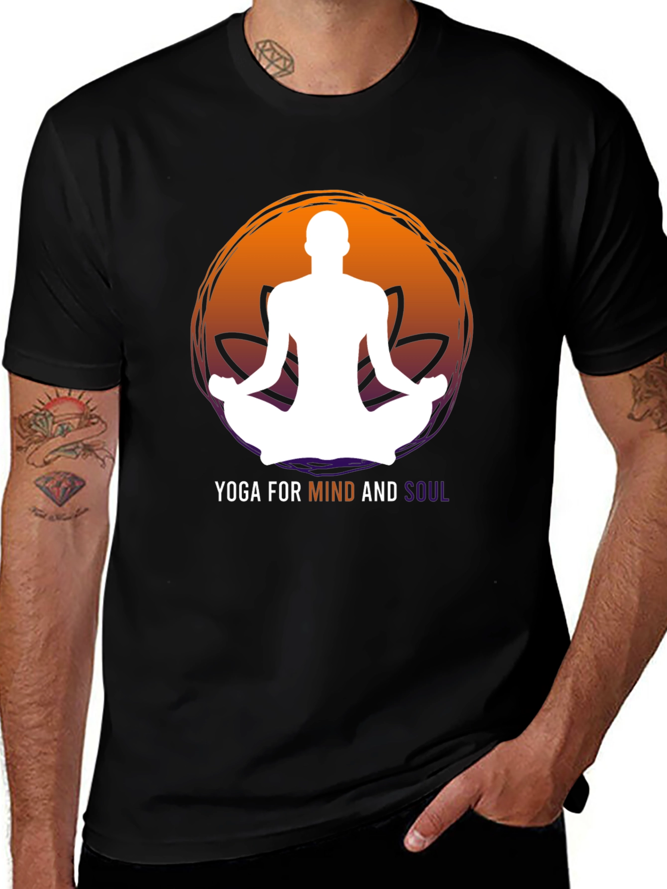 Variant 29 of Yoga Mind and Soul Graphic Tee