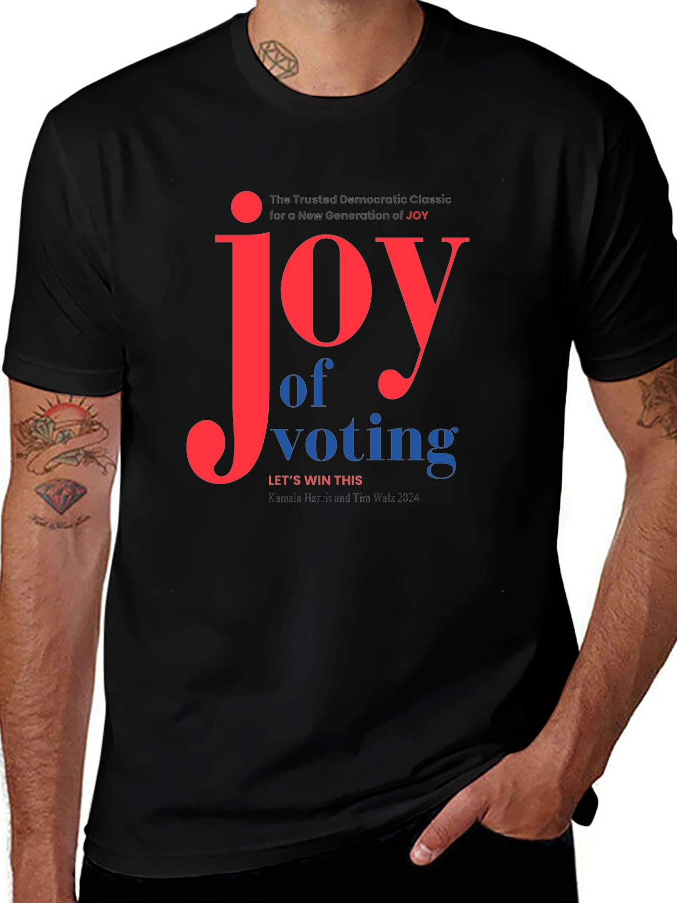 Variant 27 of Joy of Voting Graphic Tee
