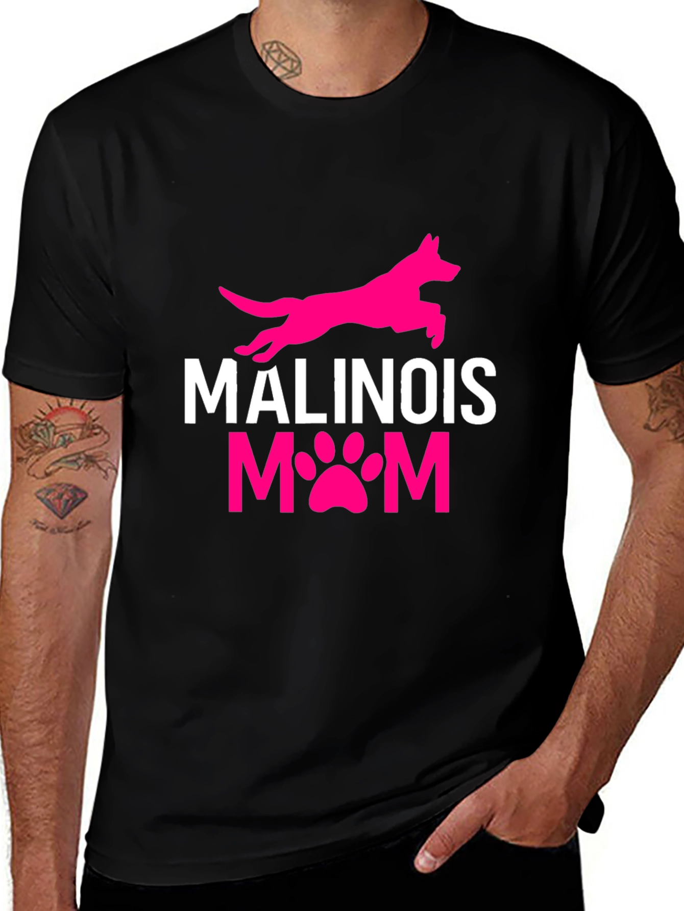Malinois Mom Graphic Tee - Dog Lover Shirt
