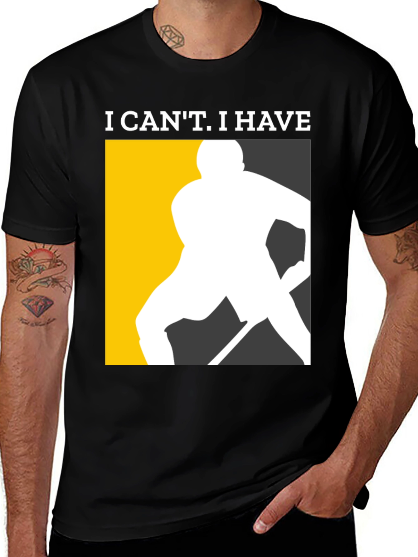 Variant 7 of I Can't I Have Hockey T-Shirt