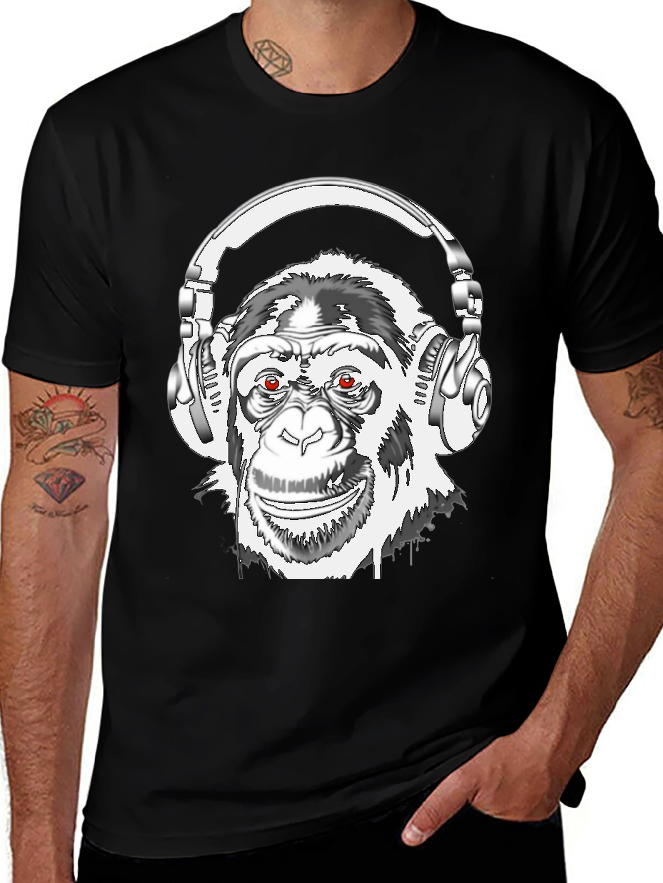 Variant 18 of DJ Monkey Graphic Tee