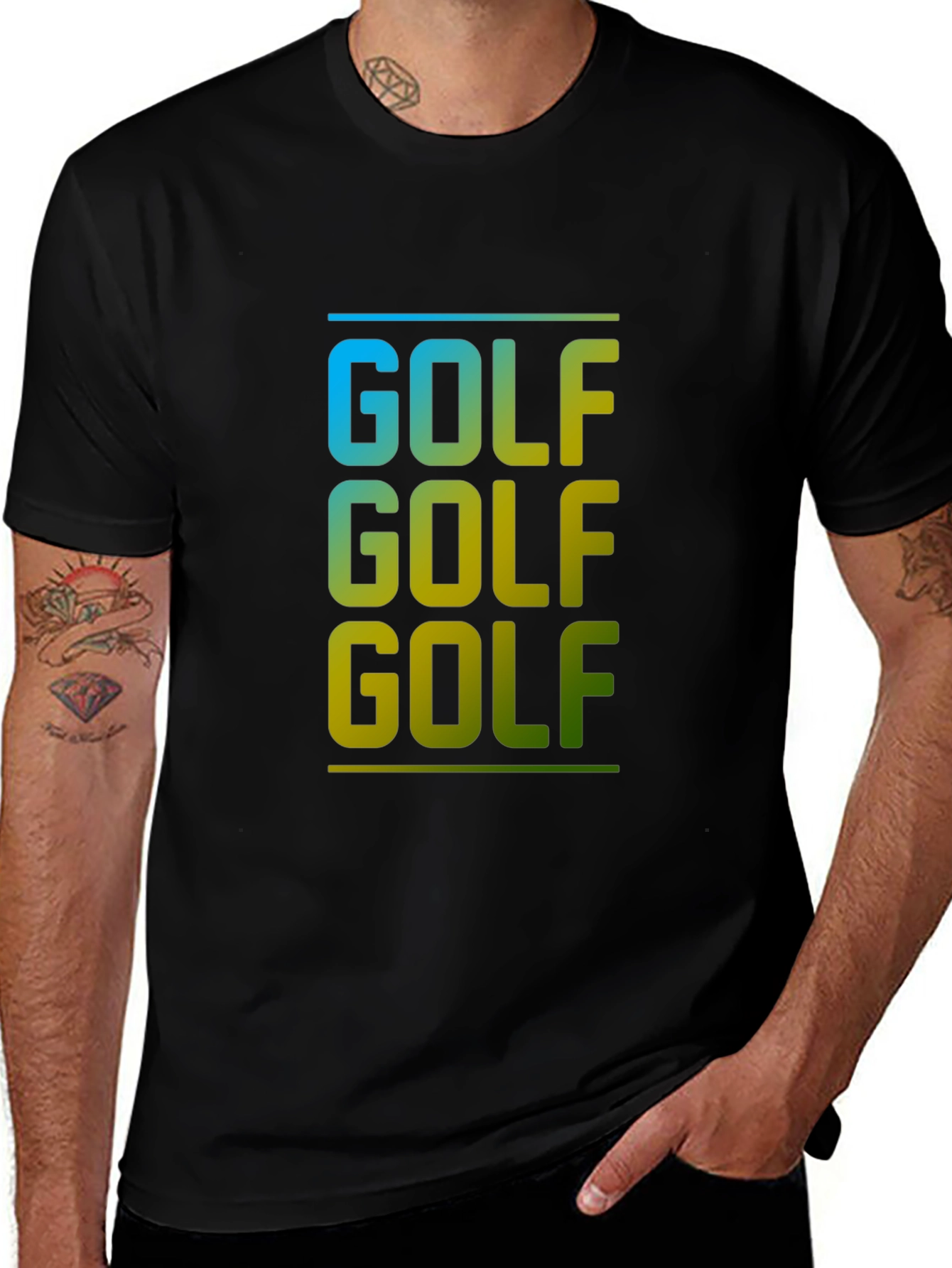 Variant 16 of Golf Lover Tee - Gradient Design
