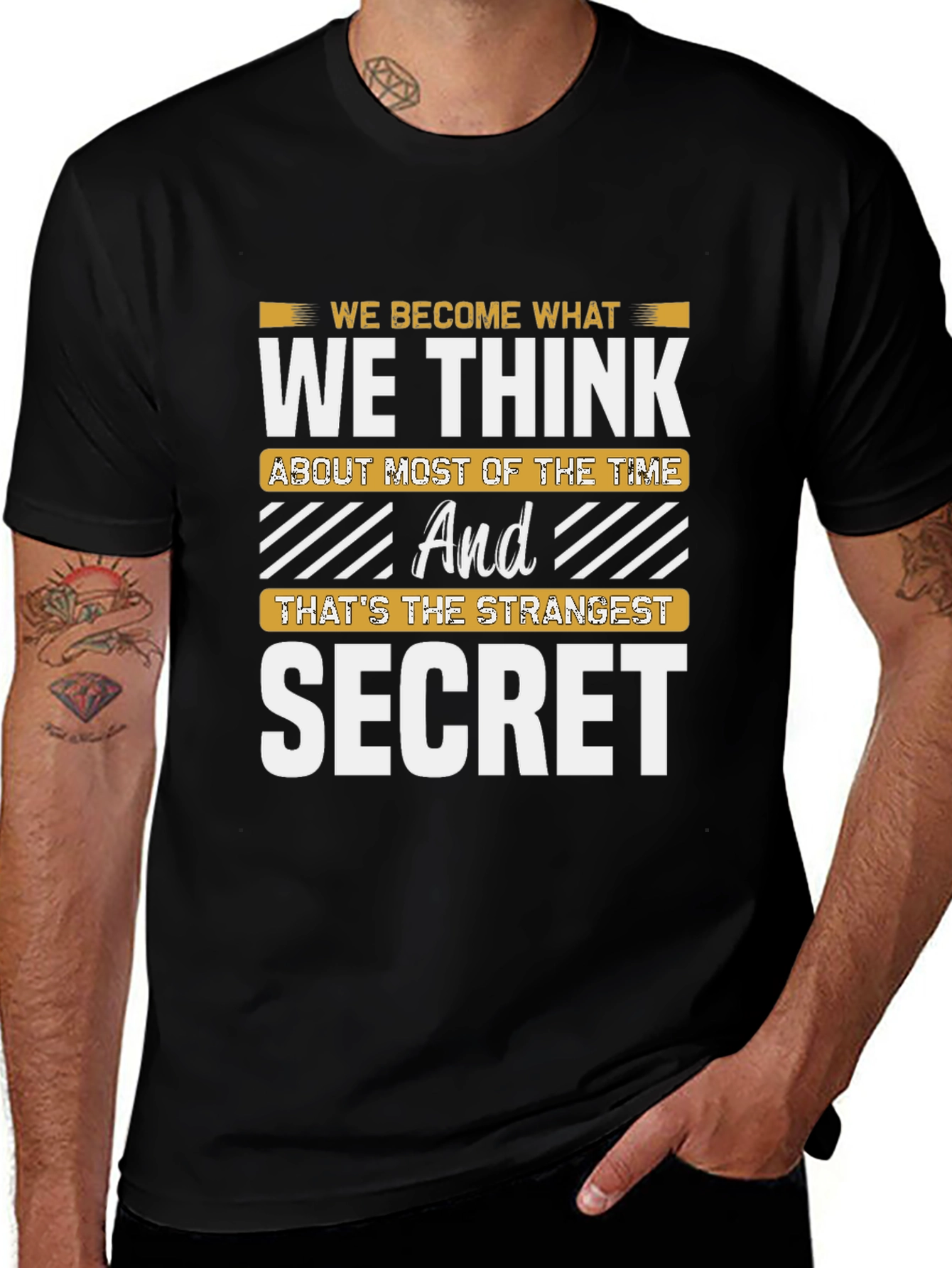 Variant 10 of Inspirational Secret T-Shirt - Think and Become